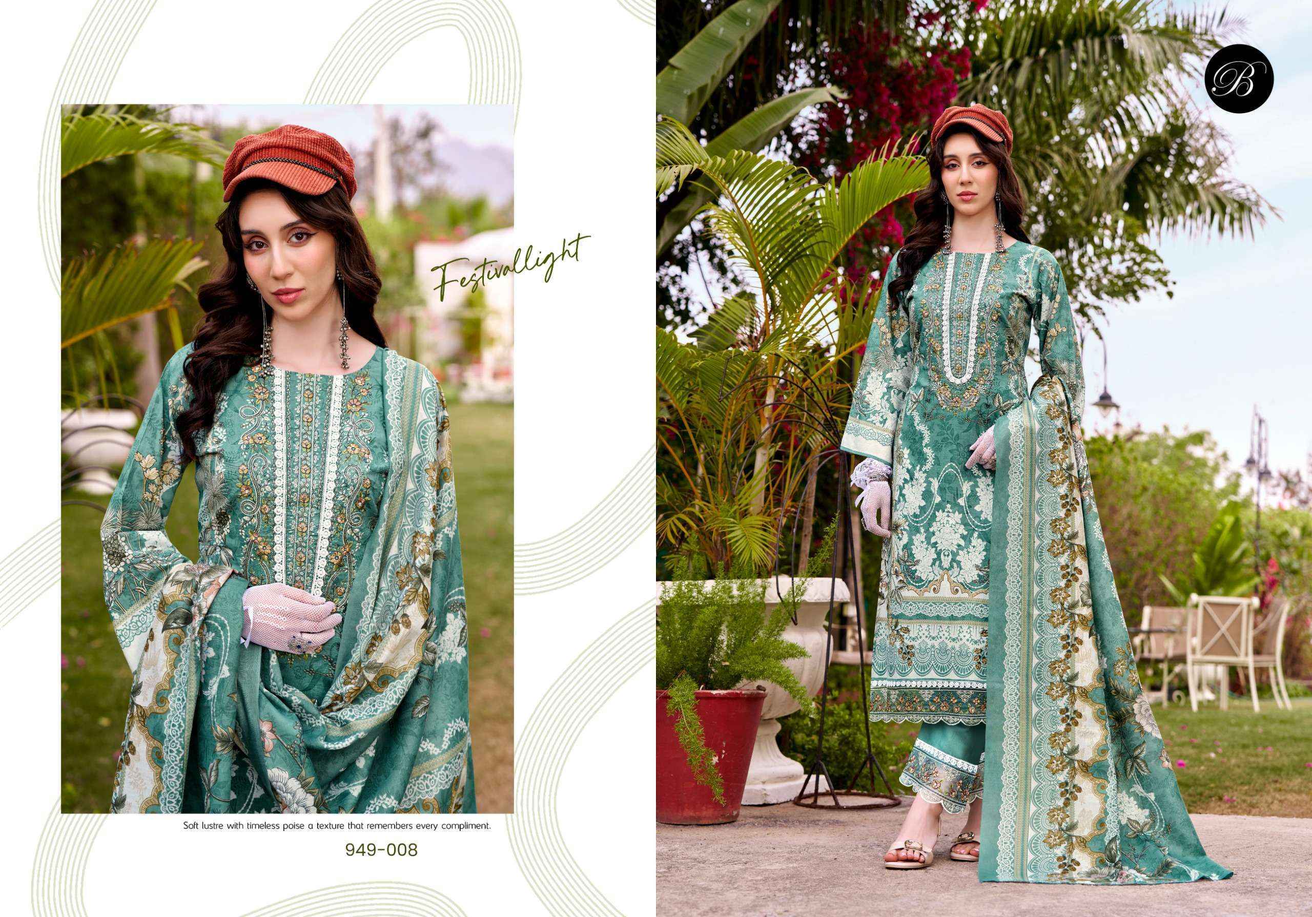 Belliza Designer Gulistaan Cotton Dress Material Wholesale Price ( 8 pcs Catalogue )