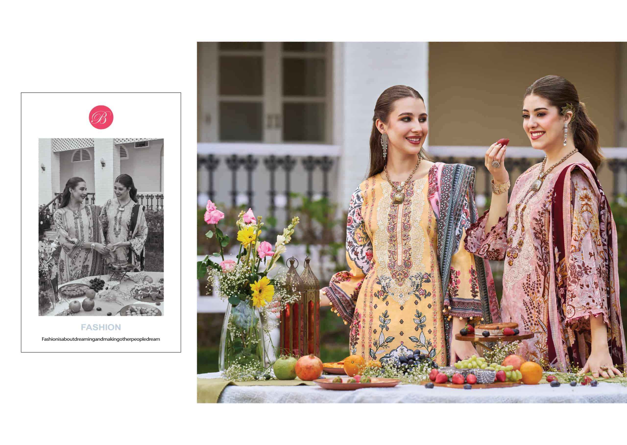 Belliza Naira Vol 140 Fancy Cotton Salwar Kameez Wholesale Rate ( 8 Pcs Catalog )