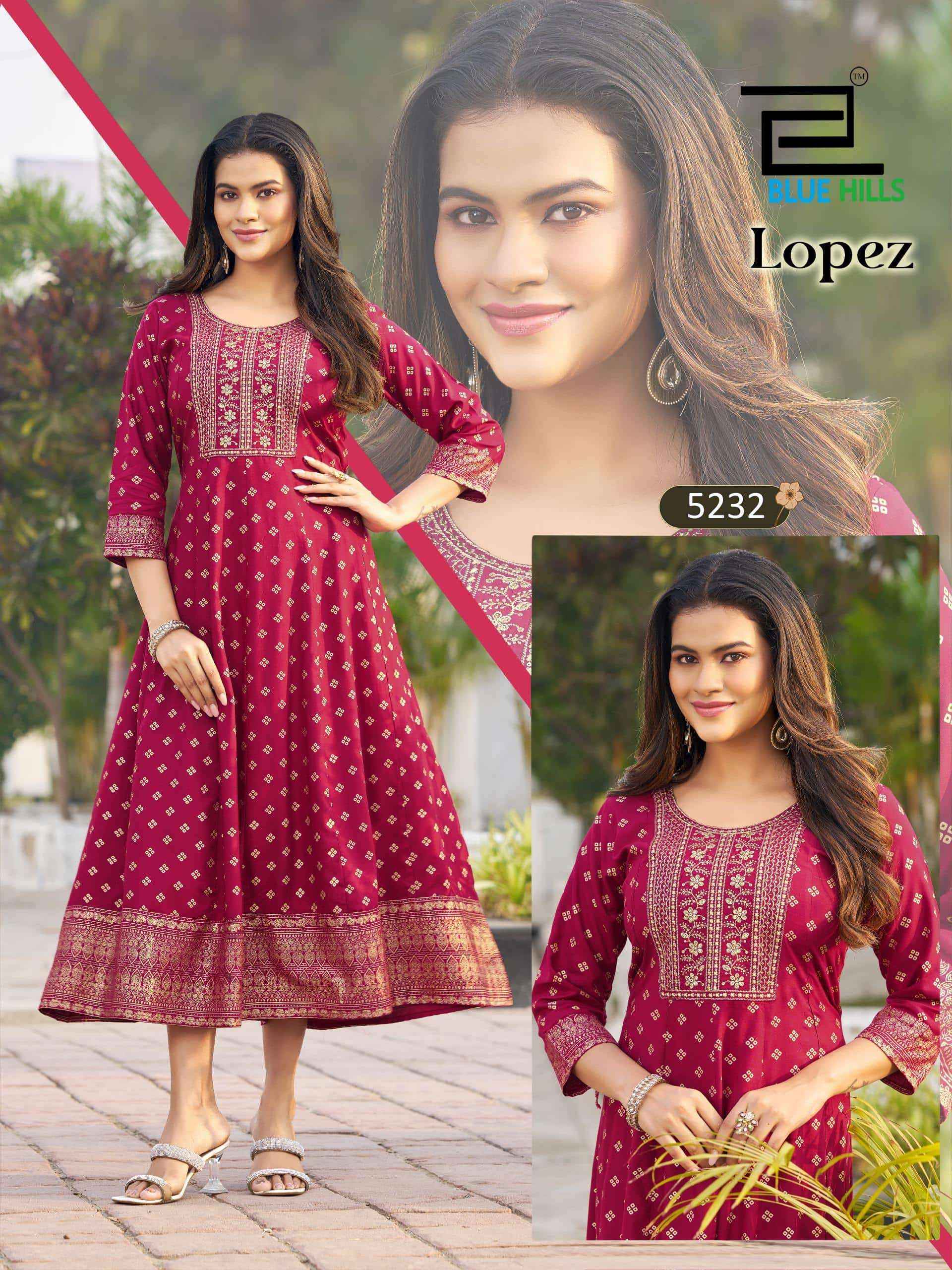Blue Hills Lopez Anarkali Rayon Gown Suits Wholesale Price ( 6 Pcs Catalogue )