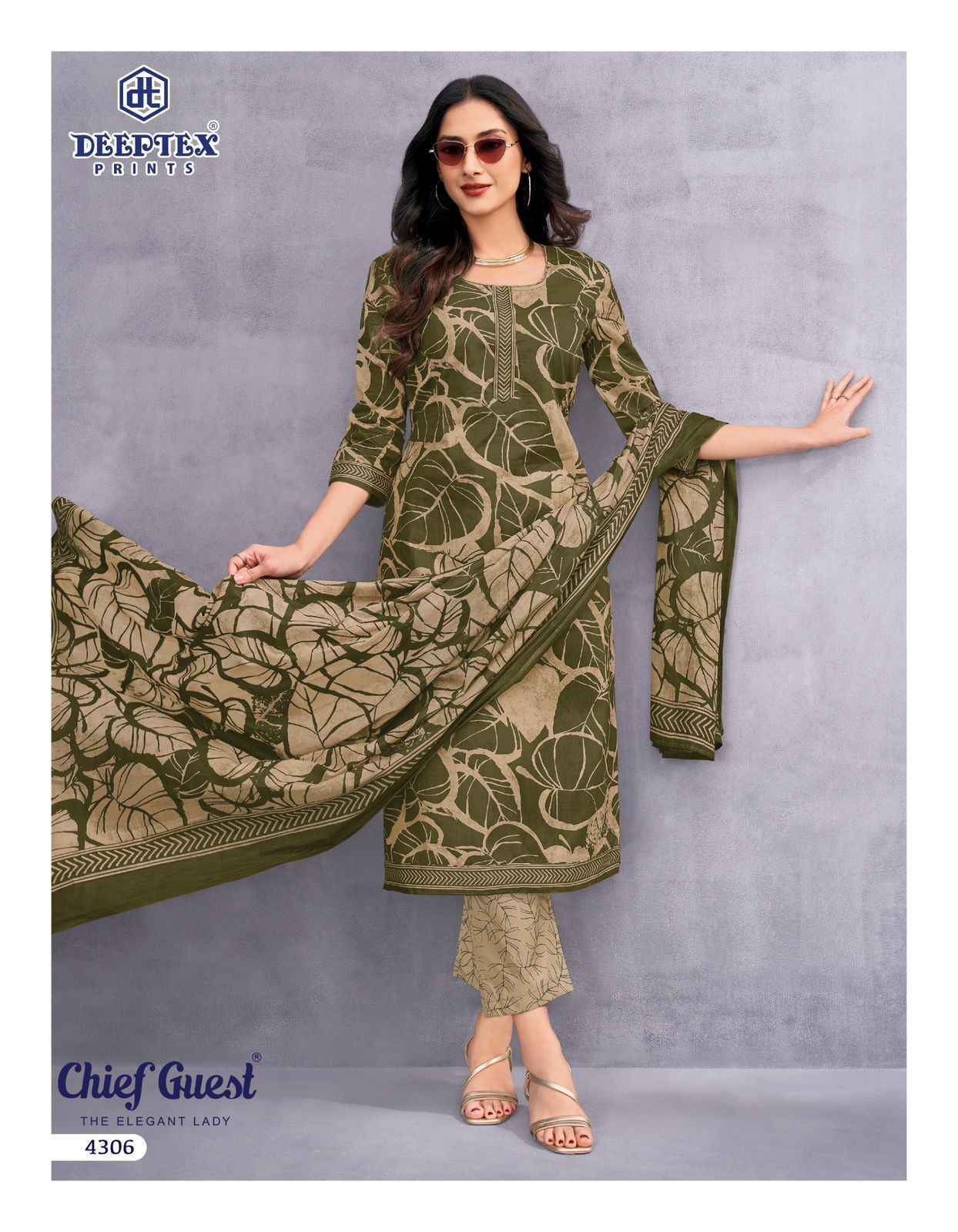 Deeptex Chief Guest Vol 43 Cotton Dress Material Wholesale Price ( 15 pcs Catalogue )