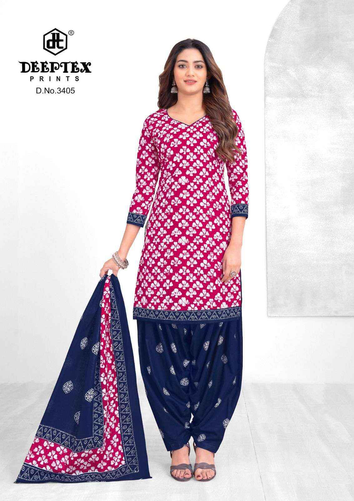 DEEPTEX PRINTS BATIK PLUS VOL 34 COTTON PRINTED PATIYALA SALWAR KAMEEZ WHOLESALE RATE ( 10 PCS CATALOG )