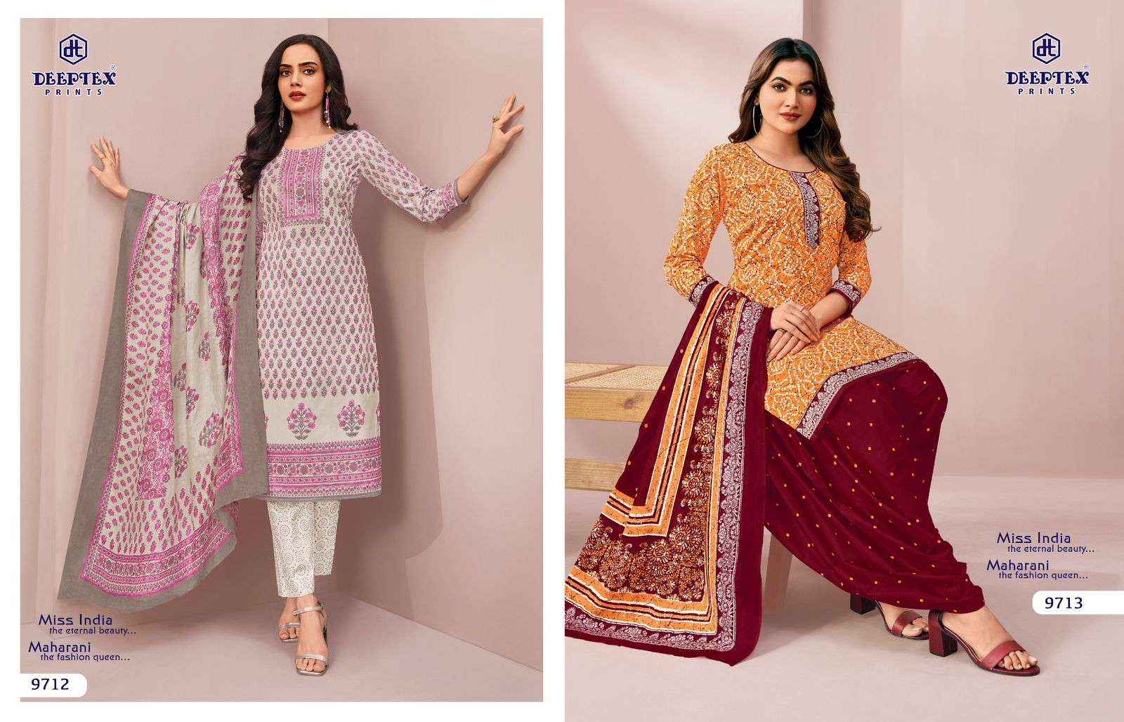 DEEPTEX PRINTS MISS INDIA VOL 97 COTTON PRINTED LADIES SALWAR KAMEEZ WHOLESALE RATE ( 16 PCS CATALOG )
