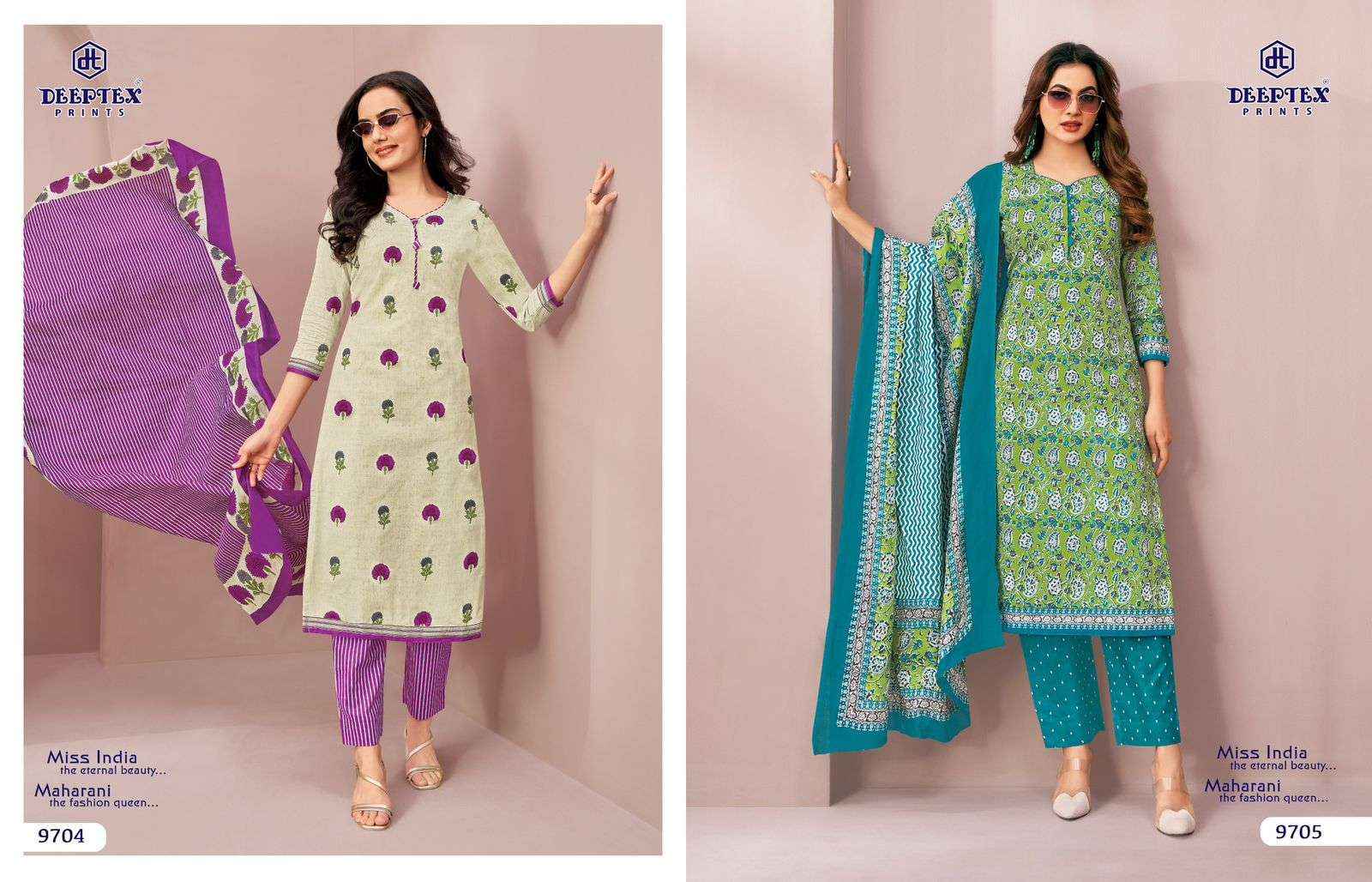 DEEPTEX PRINTS MISS INDIA VOL 97 COTTON PRINTED LADIES SALWAR KAMEEZ WHOLESALE RATE ( 16 PCS CATALOG )