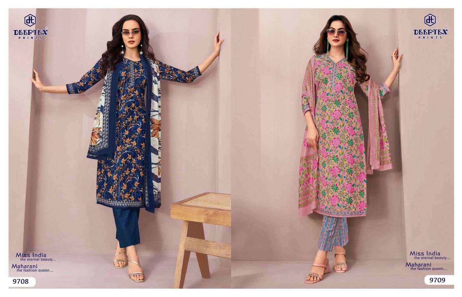 DEEPTEX PRINTS MISS INDIA VOL 97 COTTON PRINTED LADIES SALWAR KAMEEZ WHOLESALE RATE ( 16 PCS CATALOG )