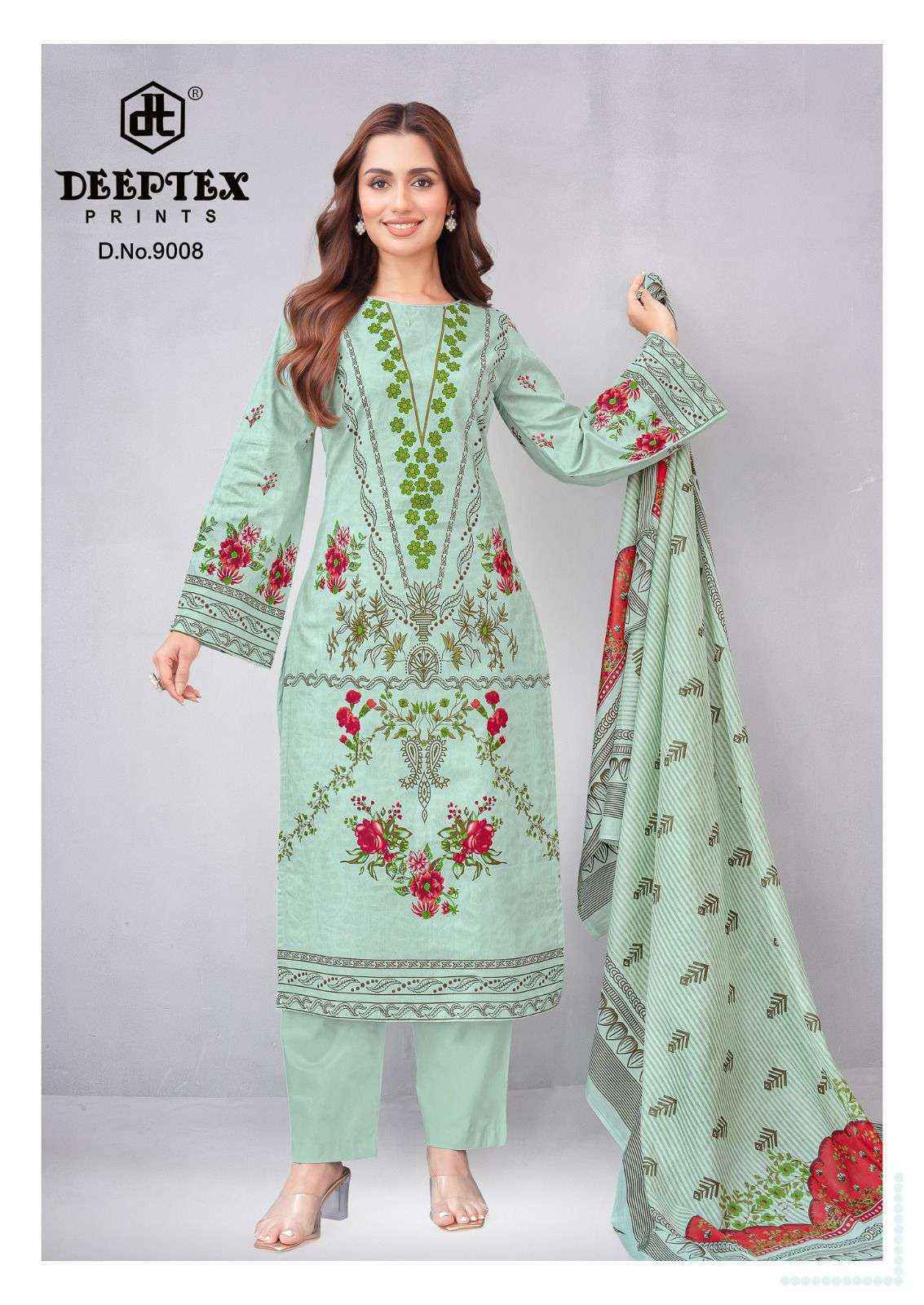 Deeptex Prints Roohi Zara Vol 9 Lawn Cotton Dress Material Wholesale Price ( 8 pcs Catalogue )