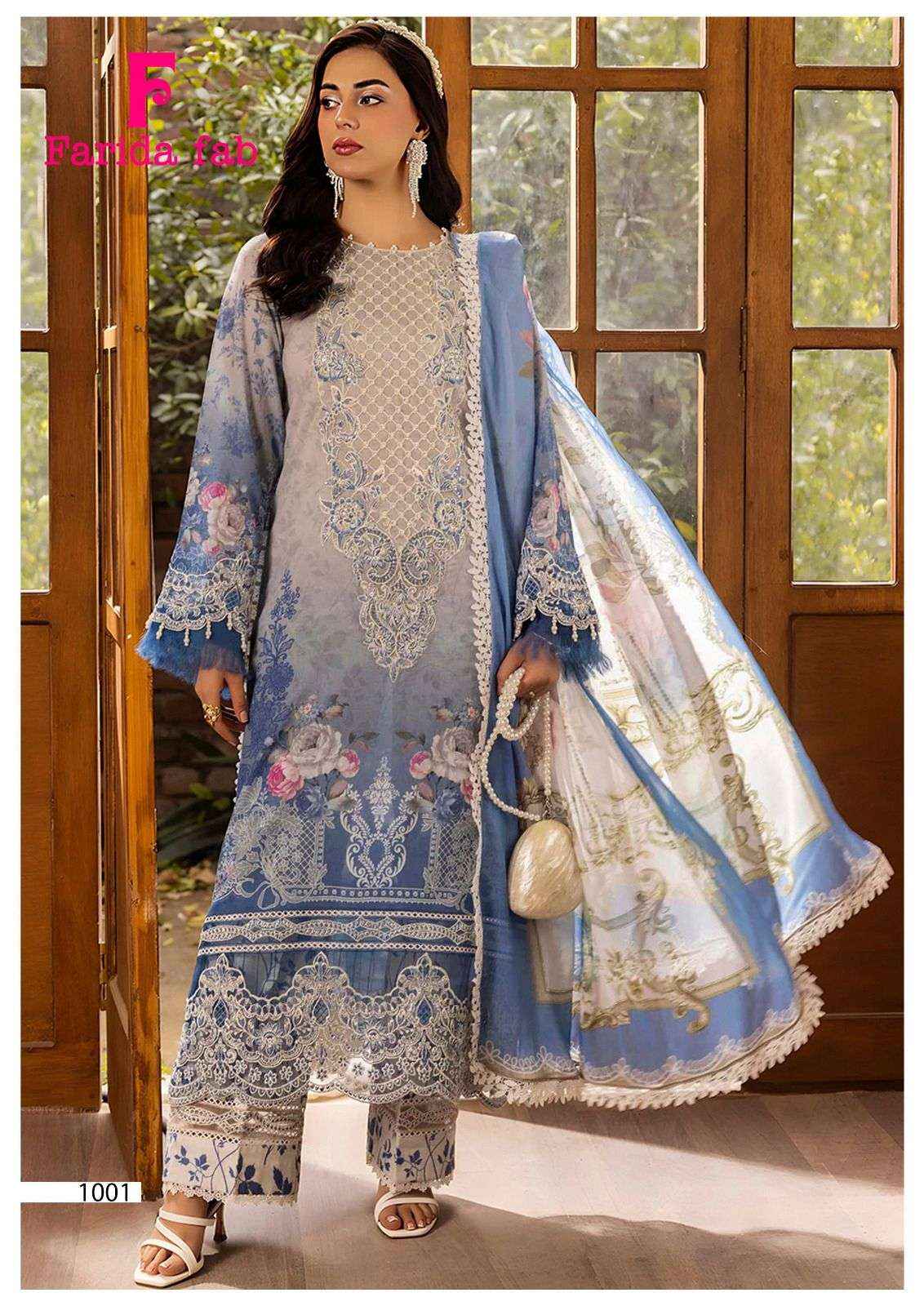 Farida Fab Parian Dream Vol 22 Designer Printed Cotton Salwar Kameez Wholesale Rate ( 6 Pcs Catalog )