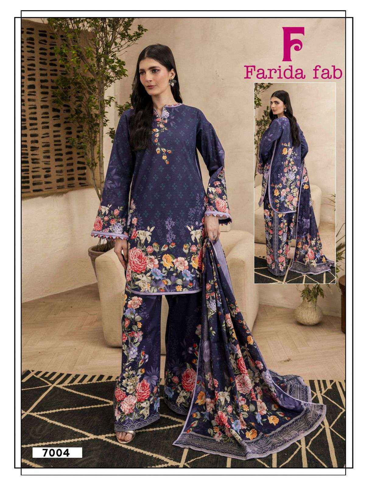 Farida Fab Ramsha Vol 7 Cotton Dress Material Wholesale Surat Price ( 6 pcs Catalogue )