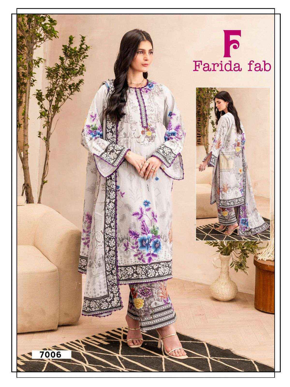 Farida Fab Ramsha Vol 7 Cotton Dress Material Wholesale Surat Price ( 6 pcs Catalogue )