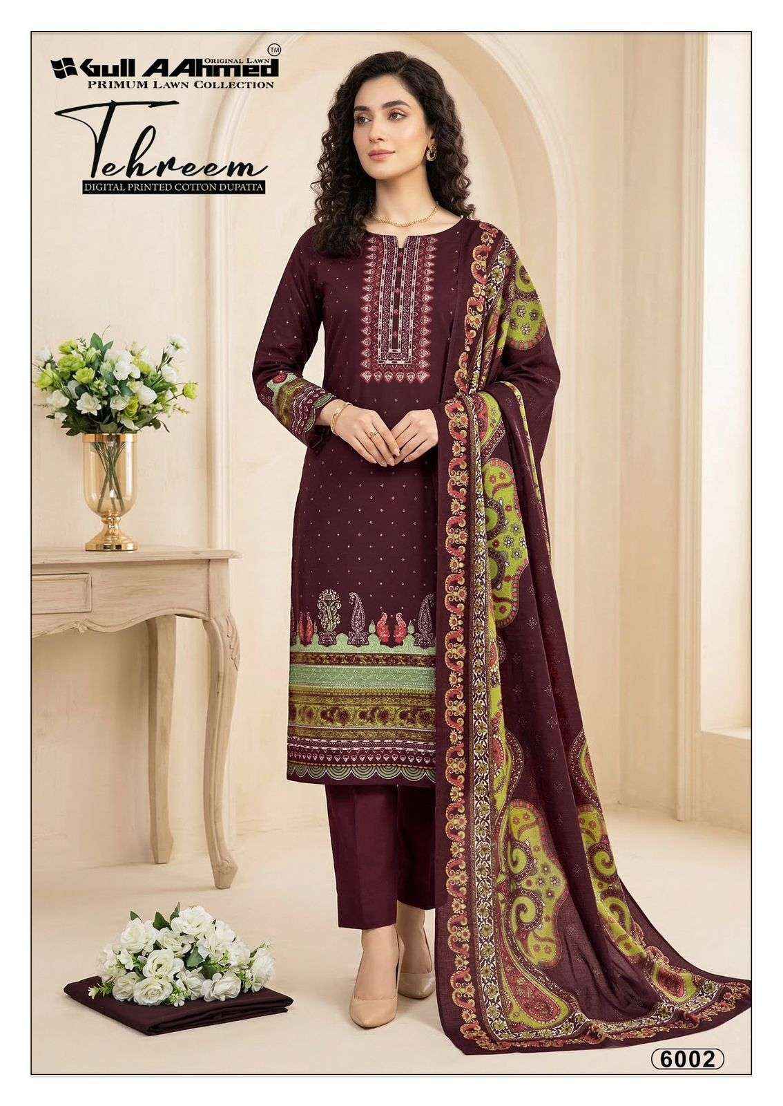 Gull Ahmed Tehreem Vol 6 Unstitch Cotton Pakistani Suits Wholesale Price ( 6 Pcs Catalogue )
