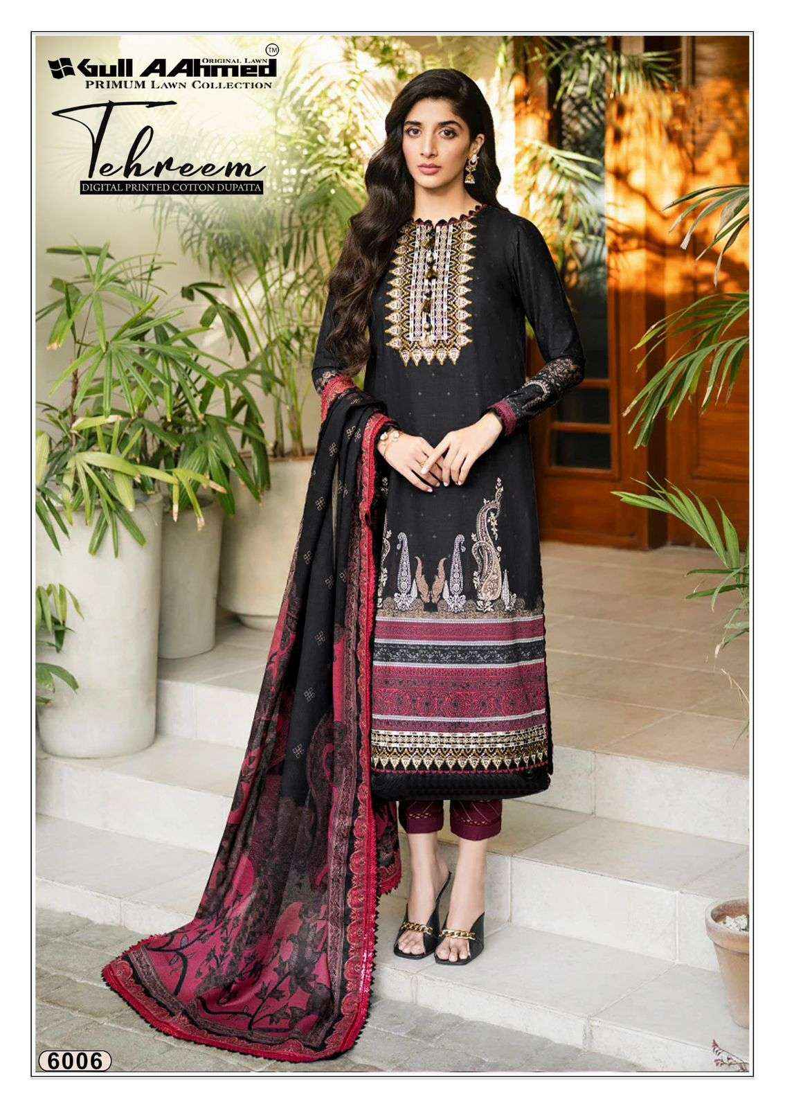 Gull Ahmed Tehreem Vol 6 Unstitch Cotton Pakistani Suits Wholesale Price ( 6 Pcs Catalogue )