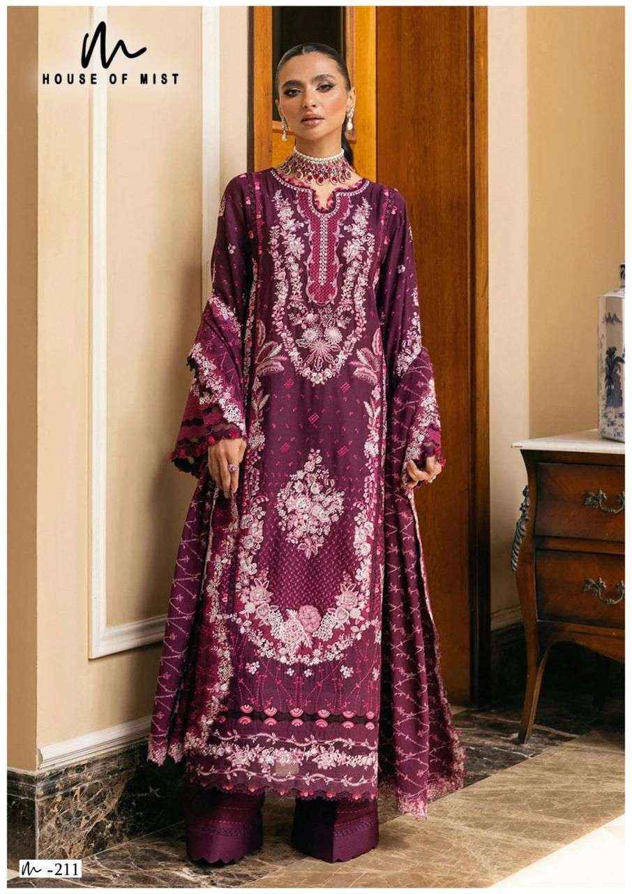 House Of Mist Ghazal Vol 22 Pure Cotton Dress Material Wholesale Price ( 6 Pcs Catalogue )