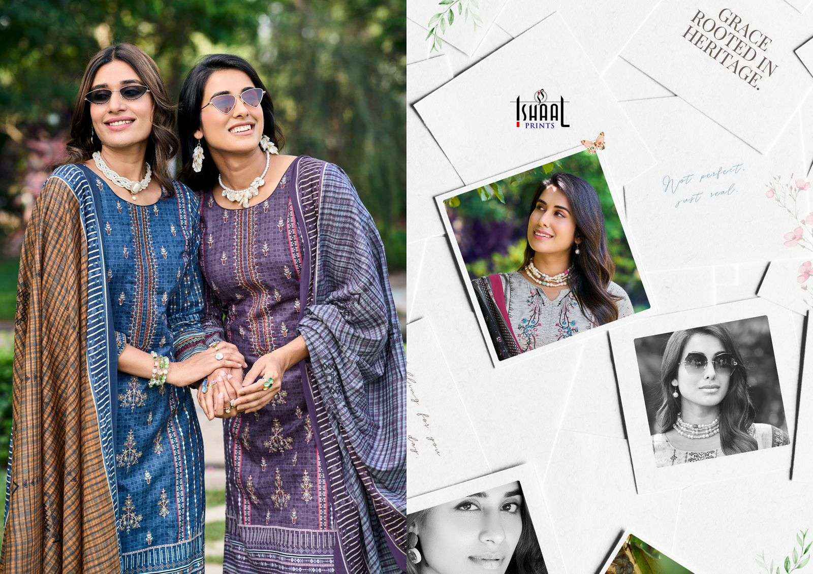Ishaal Prints Embroidered Vol 20 Pure Lawn Salwar Kameez Wholesale Rate ( 10 Pcs Catalog )
