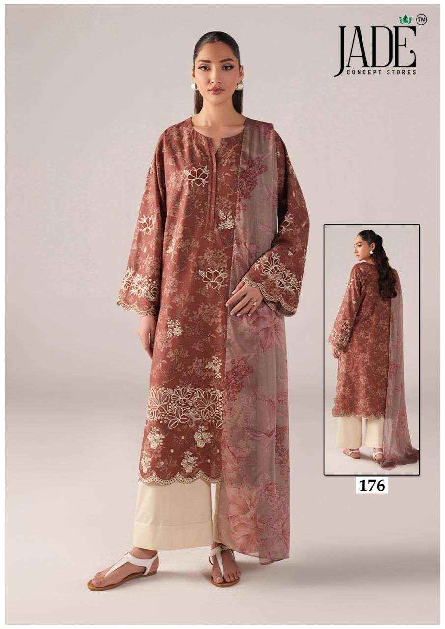 Jade Chevron Vol 18 Heavy Cotton Pakistani Style Salwar Kameez Wholesale Rate ( 6 Pcs Catalog )
