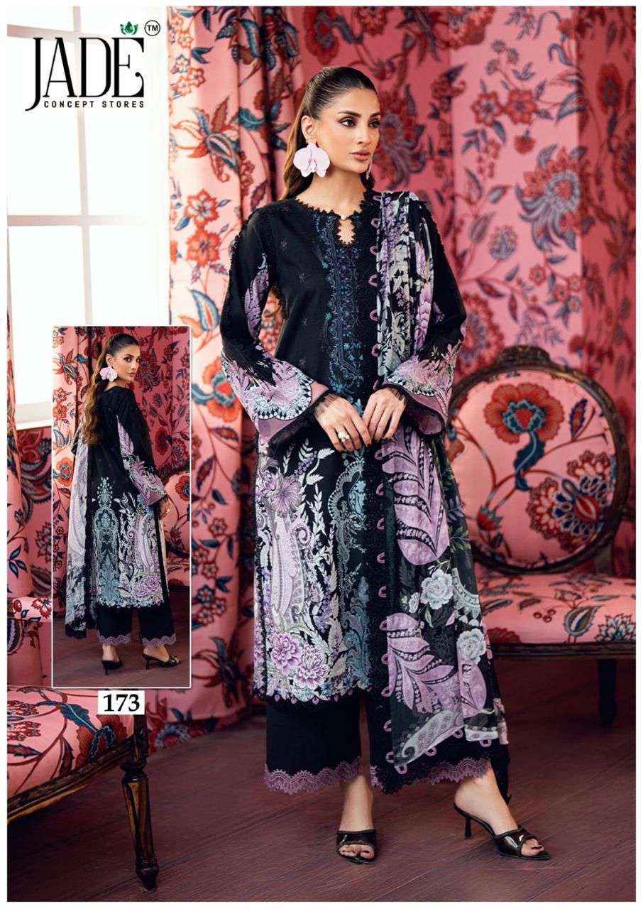 Jade Chevron Vol 18 Heavy Cotton Pakistani Style Salwar Kameez Wholesale Rate ( 6 Pcs Catalog )