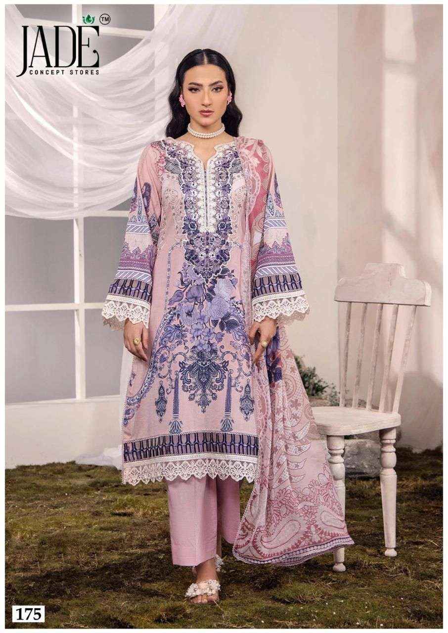 Jade Chevron Vol 18 Heavy Cotton Pakistani Style Salwar Kameez Wholesale Rate ( 6 Pcs Catalog )