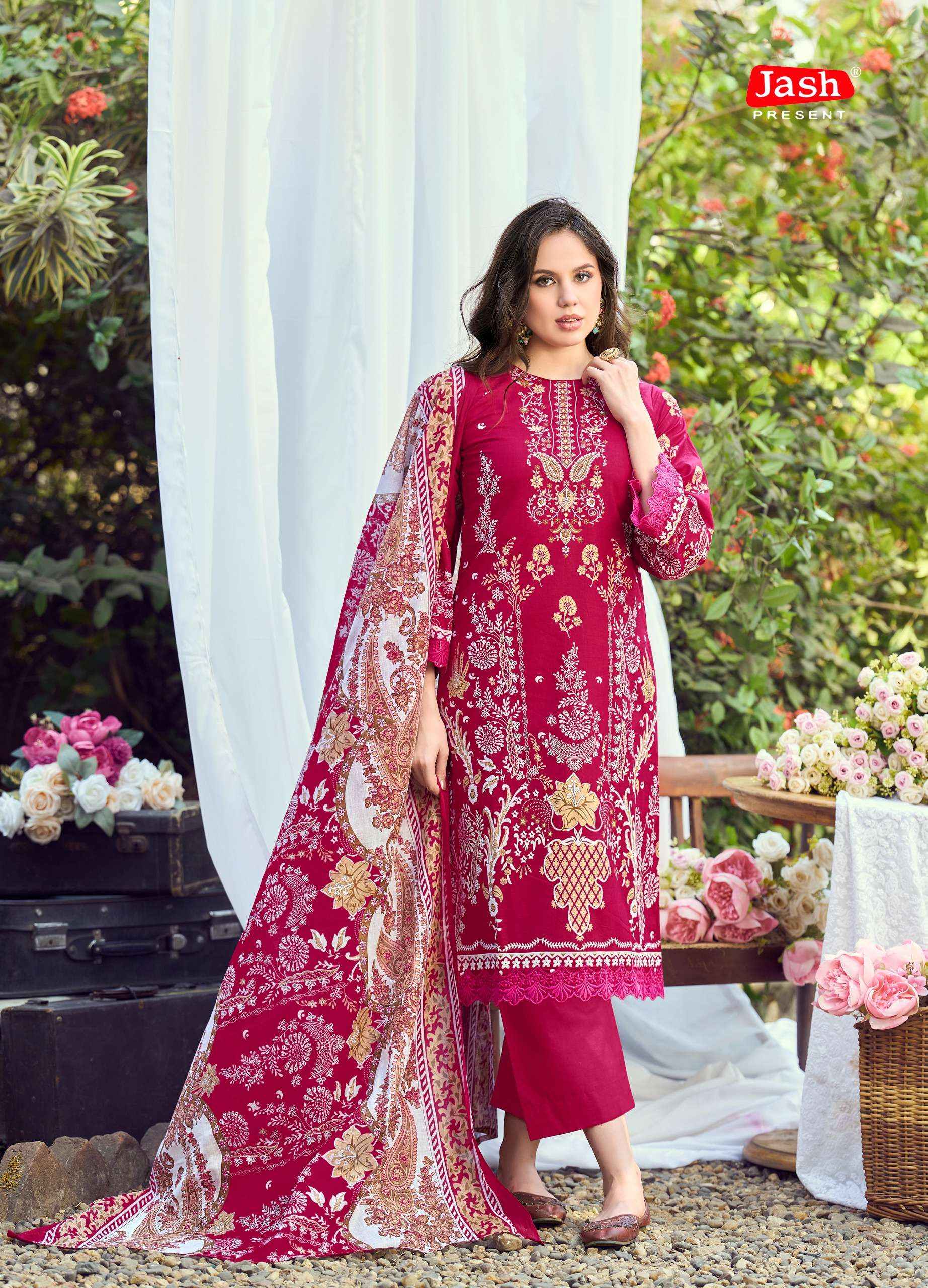 JASH BELLIZA VOL 13 COTTON DIGITAL PRINT SALWAR KAMEEZ WHOLESALE RATE ( 10 PCS CATALOG )