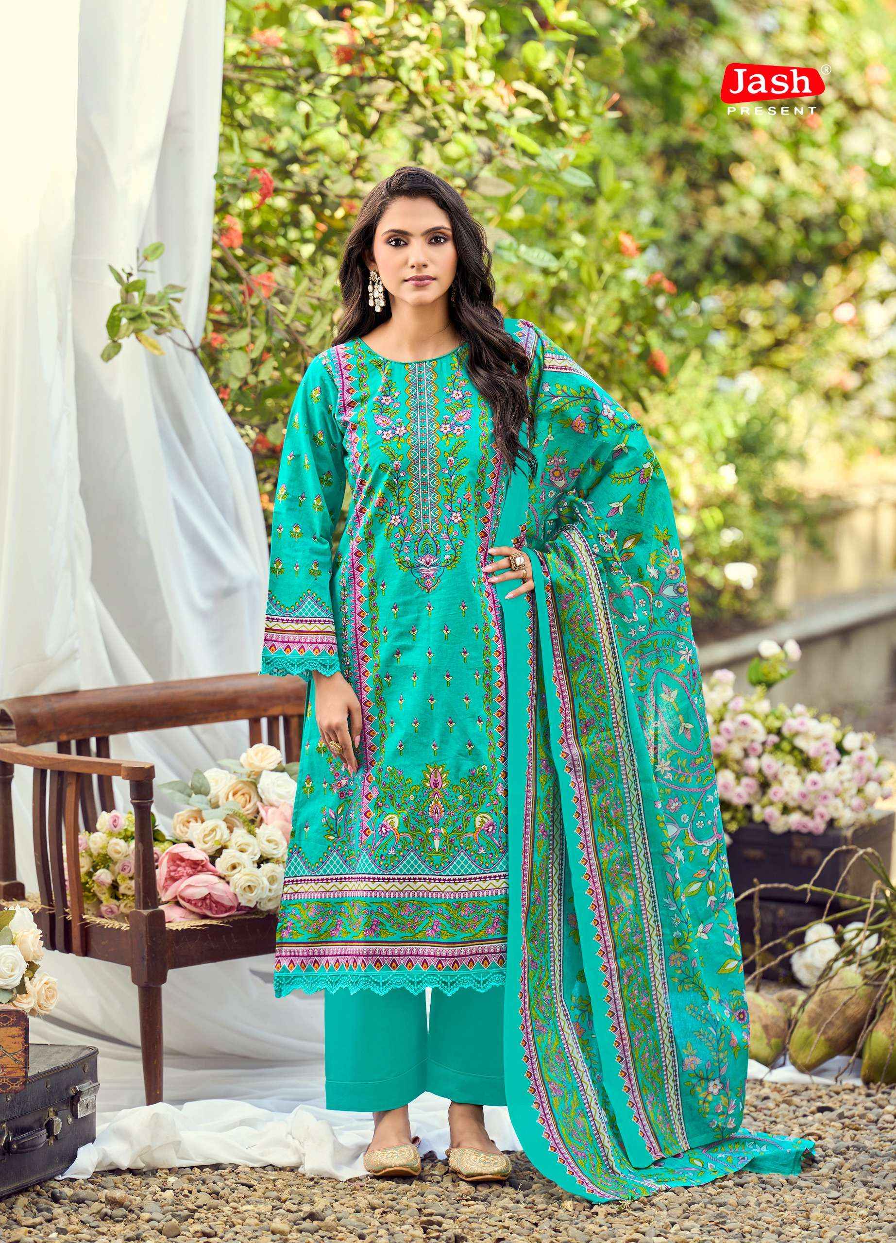 JASH BELLIZA VOL 13 COTTON DIGITAL PRINT SALWAR KAMEEZ WHOLESALE RATE ( 10 PCS CATALOG )