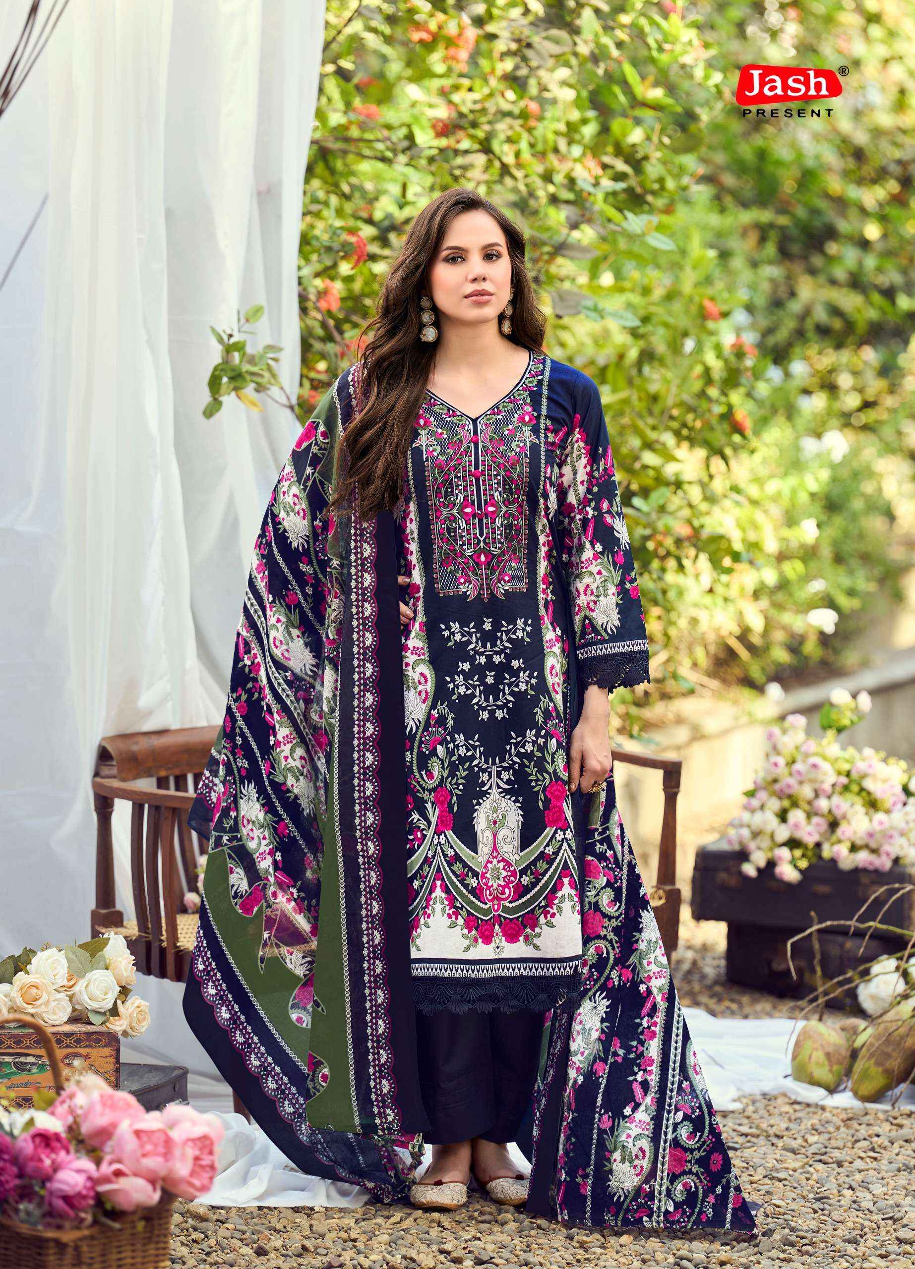 JASH BELLIZA VOL 13 COTTON DIGITAL PRINT SALWAR KAMEEZ WHOLESALE RATE ( 10 PCS CATALOG )