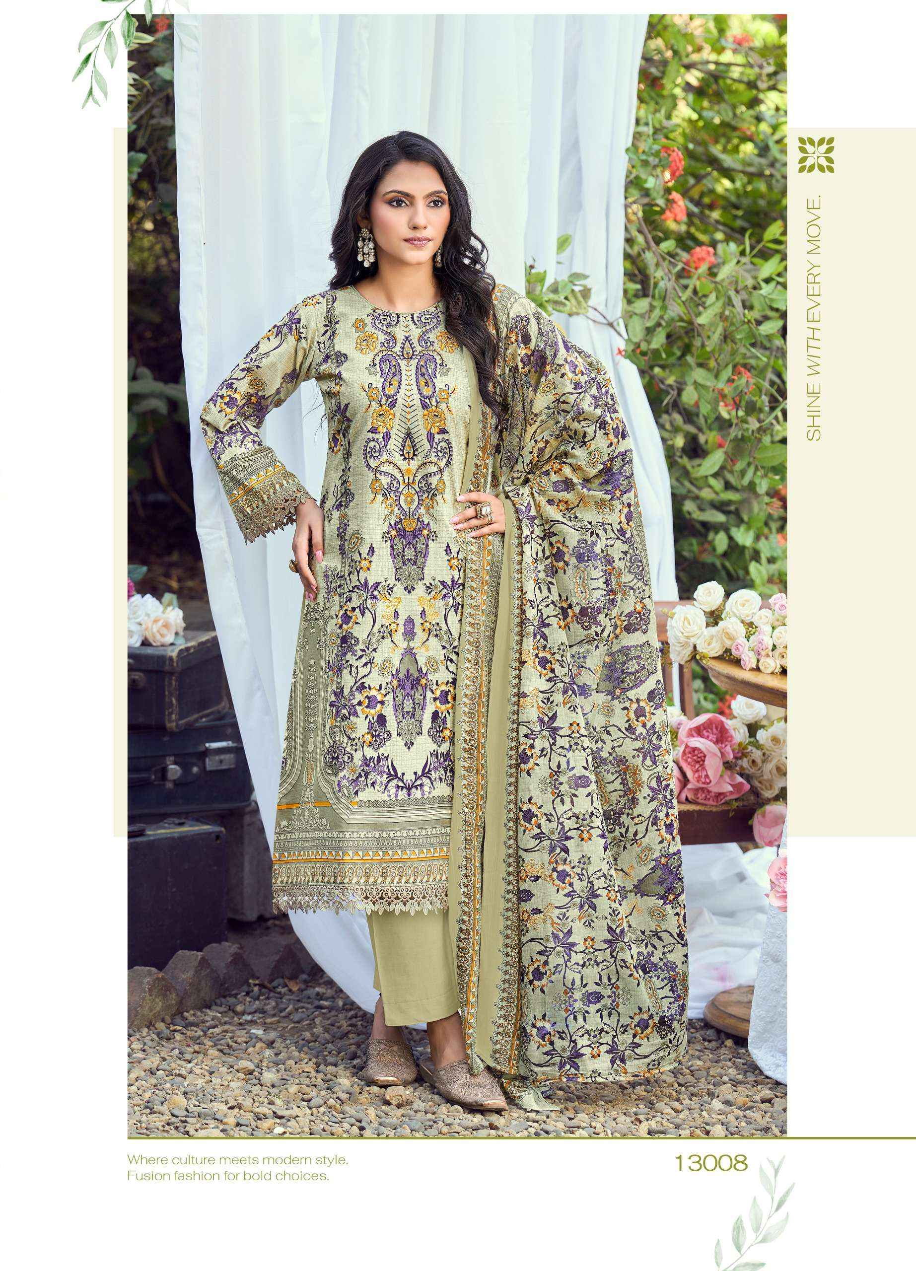 JASH BELLIZA VOL 13 COTTON DIGITAL PRINT SALWAR KAMEEZ WHOLESALE RATE ( 10 PCS CATALOG )
