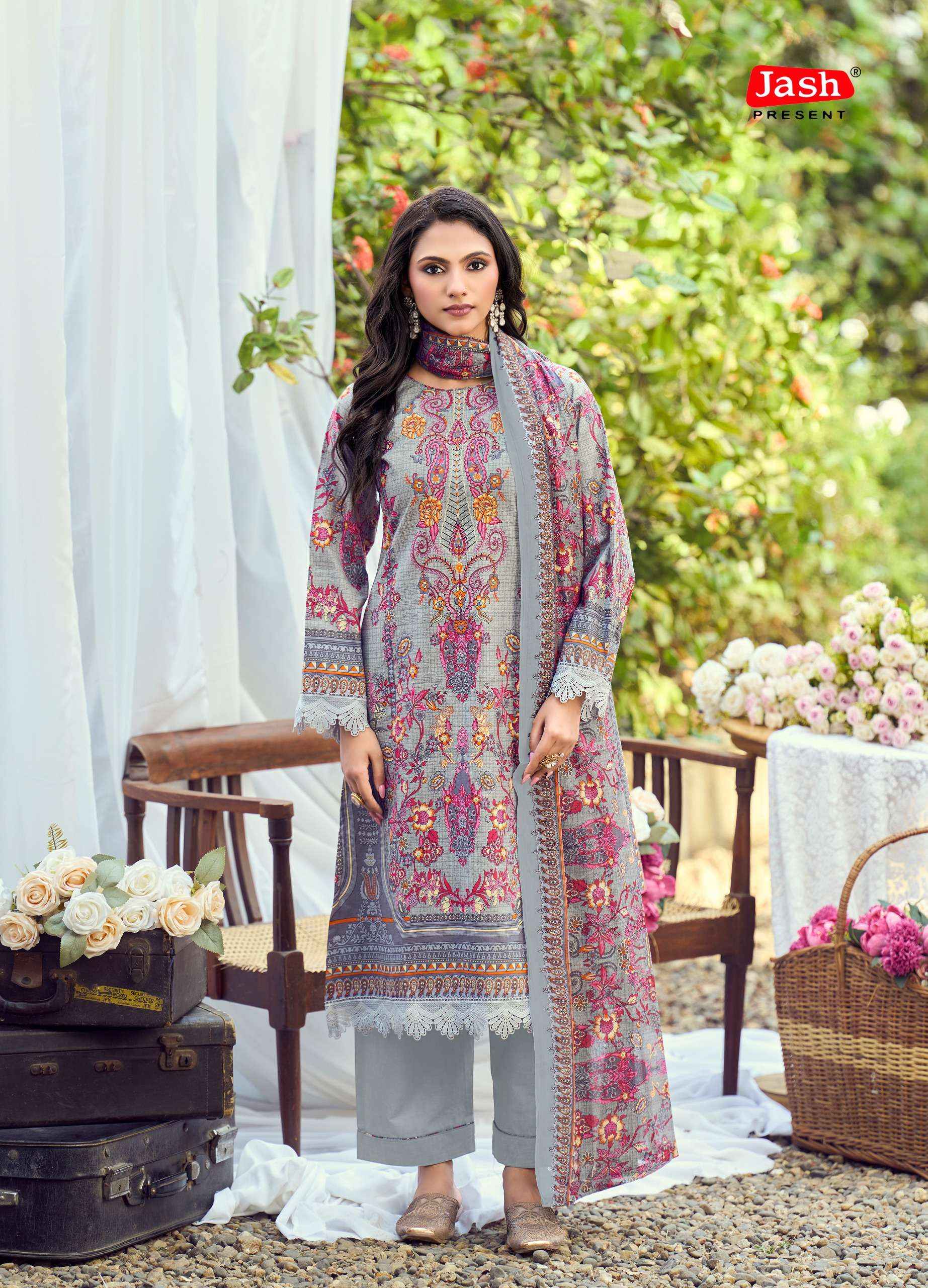 JASH BELLIZA VOL 13 COTTON DIGITAL PRINT SALWAR KAMEEZ WHOLESALE RATE ( 10 PCS CATALOG )