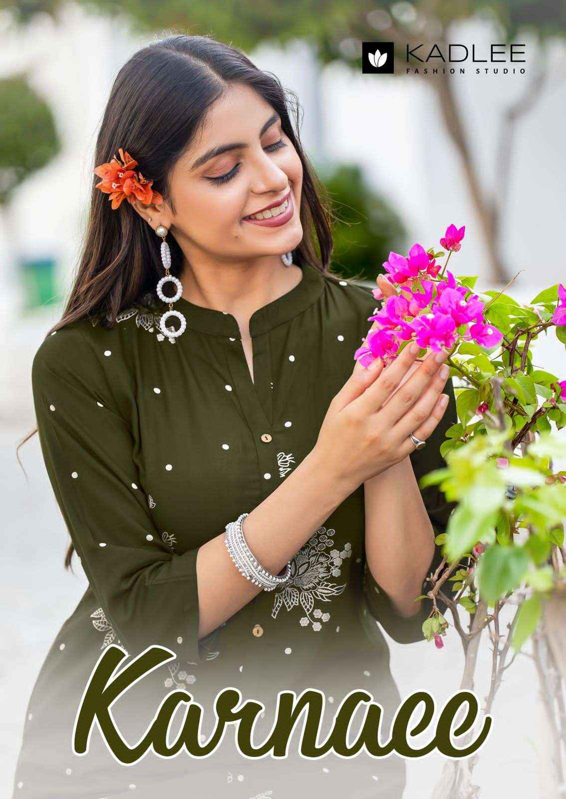 Kadlee Karnaee Premium Wear Kurti Bottom Pair Wholesale Rate ( 6 Pcs Catalog )