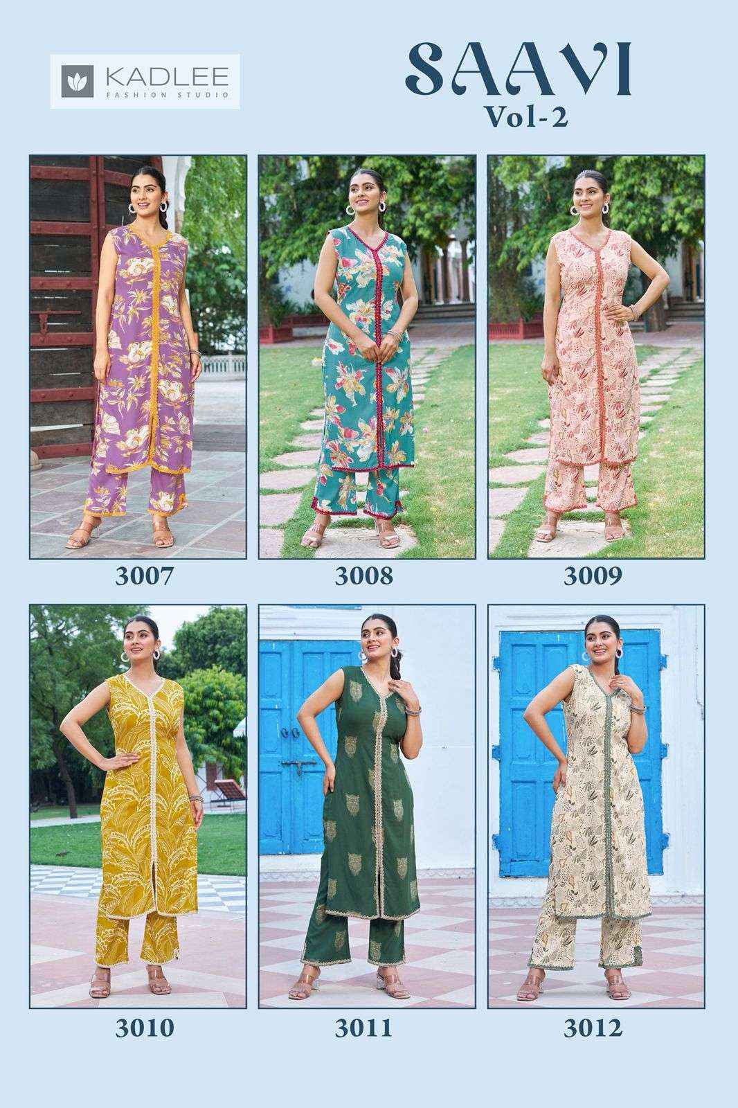 Kadlee Saavi Vol 2 Fancy Top Bottom Pair Set Wholesale Rate ( 6 Pcs Catalog )