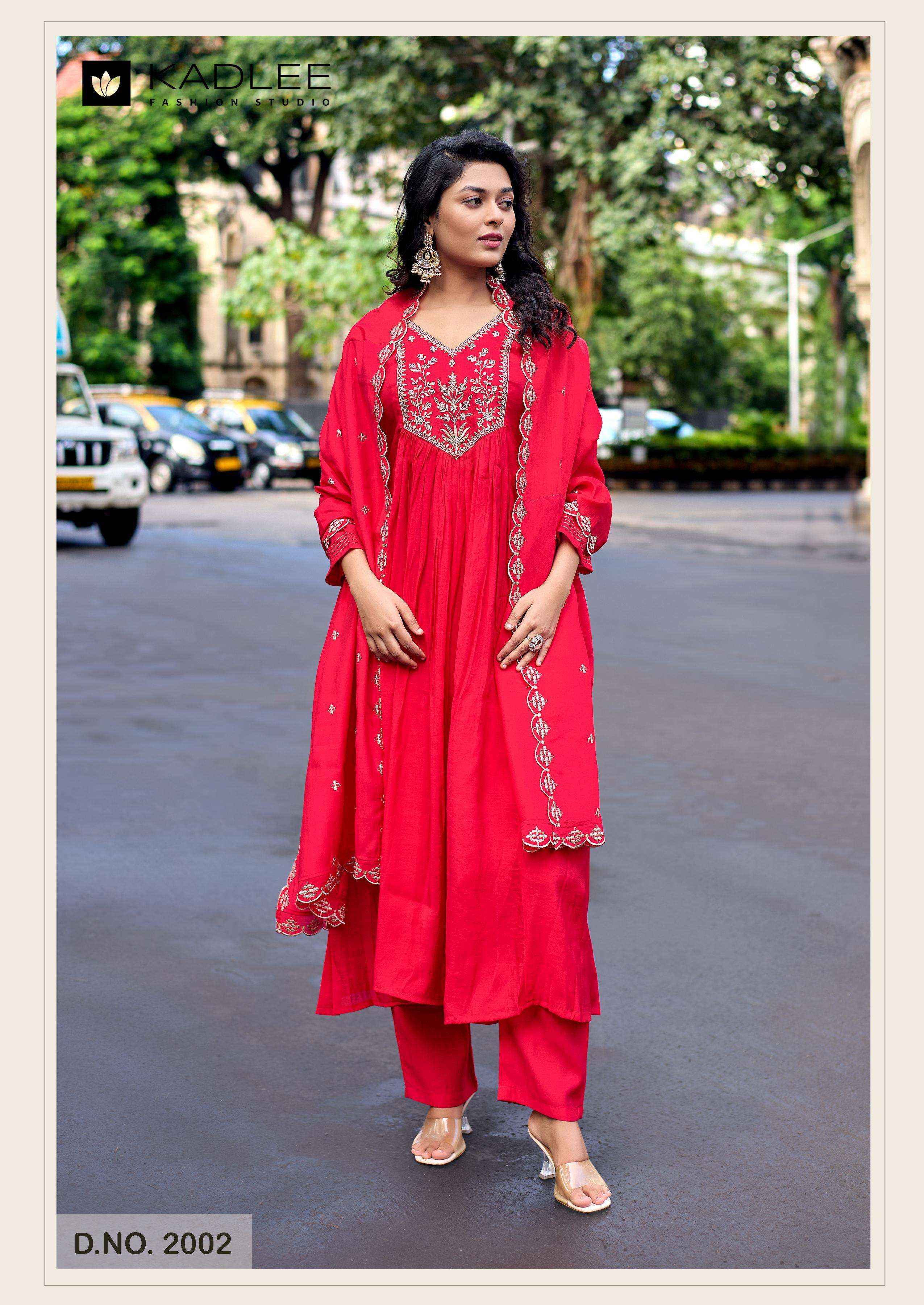 Kadlee Shehnaz Chanderi Kurti Combo Set Wholesale Rate ( 4 Pcs Catalog )
