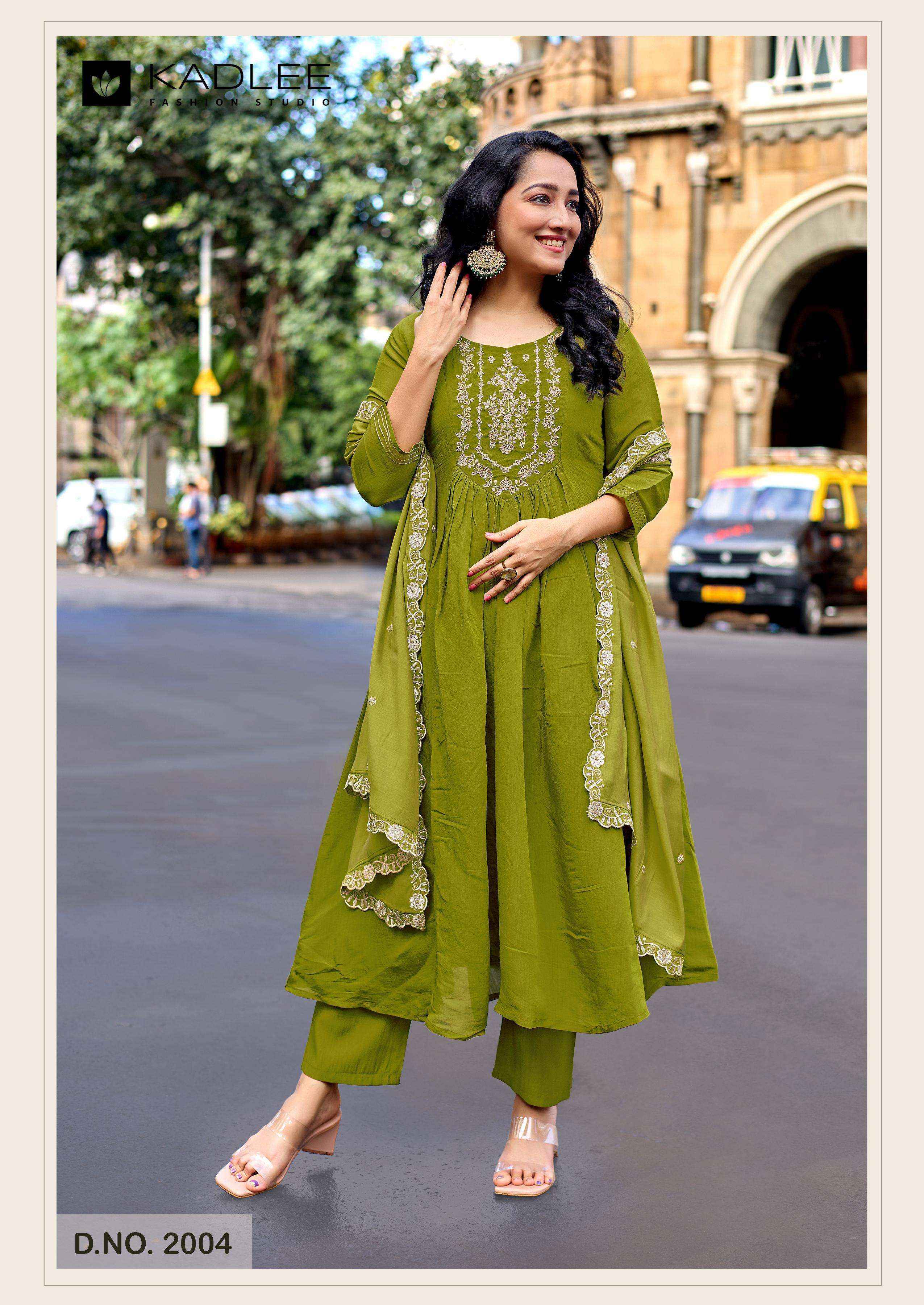 Kadlee Shehnaz Chanderi Kurti Combo Set Wholesale Rate ( 4 Pcs Catalog )