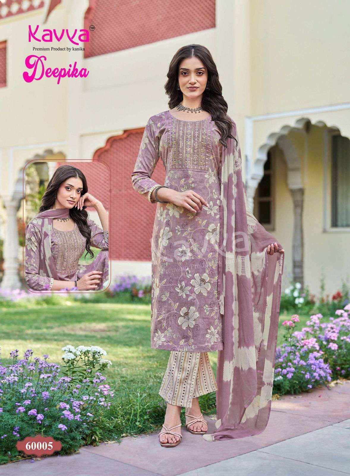 Kavya Deepika Vol 60 Readymade Fancy 3 Pec Set Wholesale Rate ( 10 Pcs Catalog )