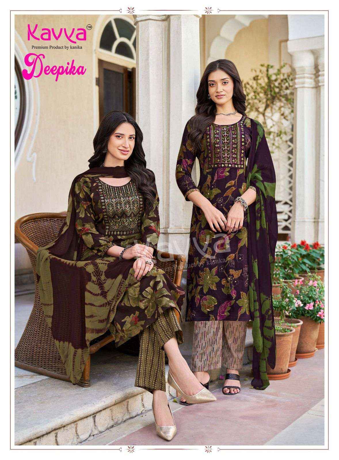 Kavya Deepika Vol 60 Readymade Fancy 3 Pec Set Wholesale Rate ( 10 Pcs Catalog )