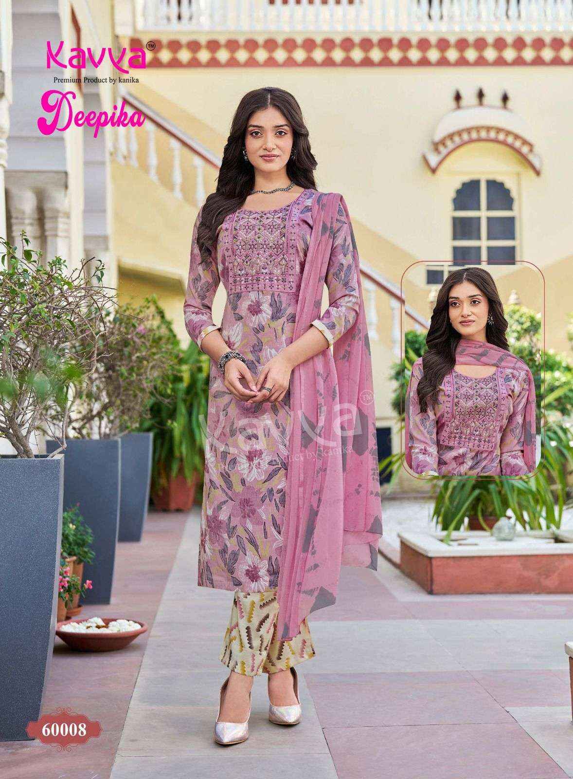 Kavya Deepika Vol 60 Readymade Fancy 3 Pec Set Wholesale Rate ( 10 Pcs Catalog )