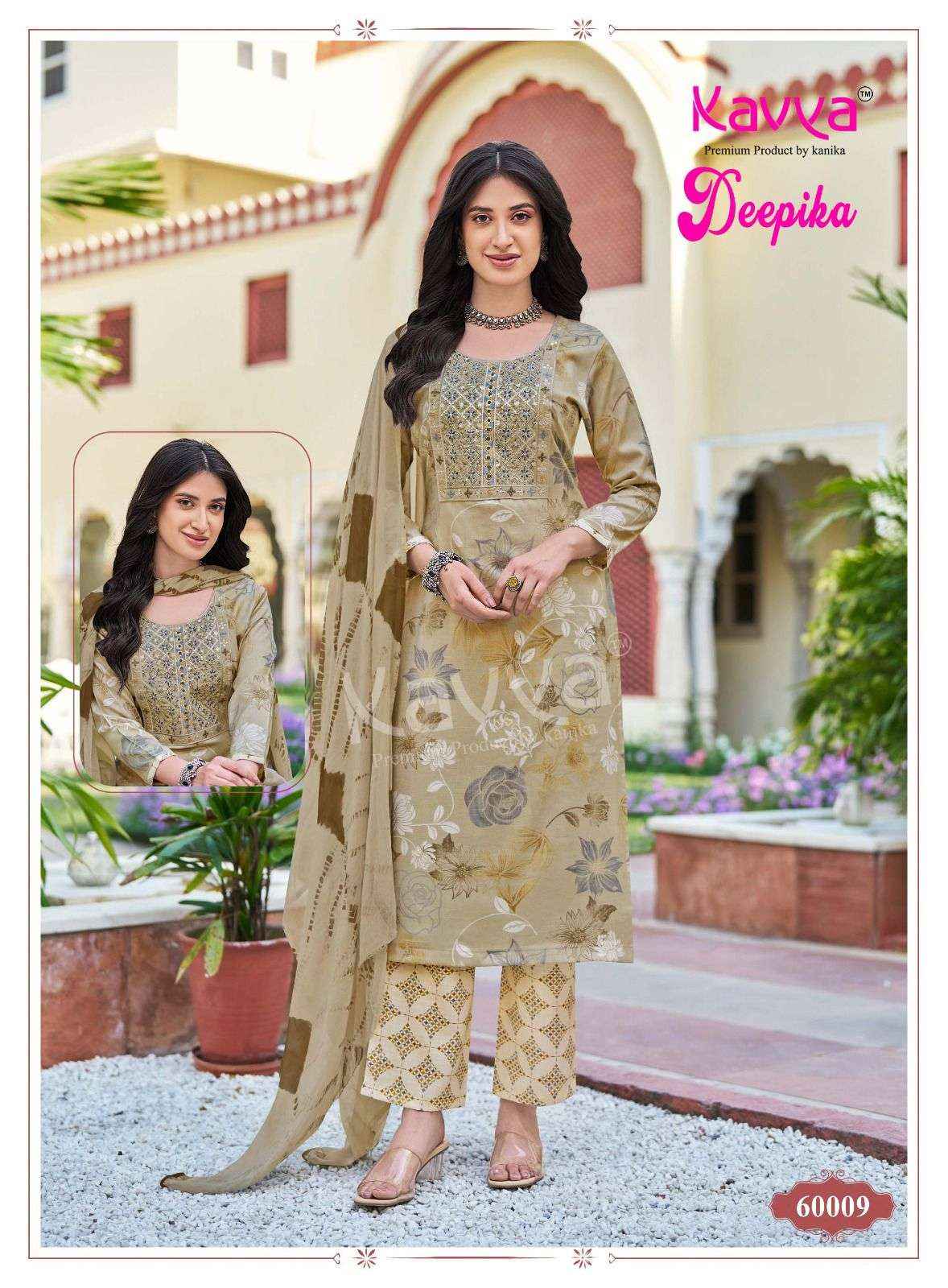 Kavya Deepika Vol 60 Readymade Fancy 3 Pec Set Wholesale Rate ( 10 Pcs Catalog )
