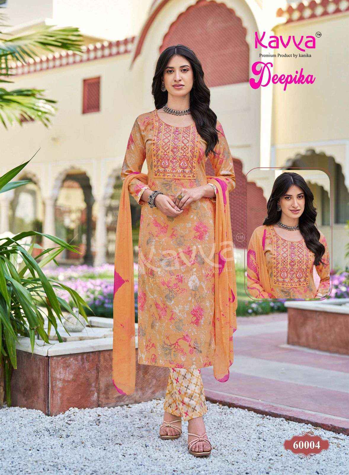 Kavya Deepika Vol 60 Readymade Fancy 3 Pec Set Wholesale Rate ( 10 Pcs Catalog )