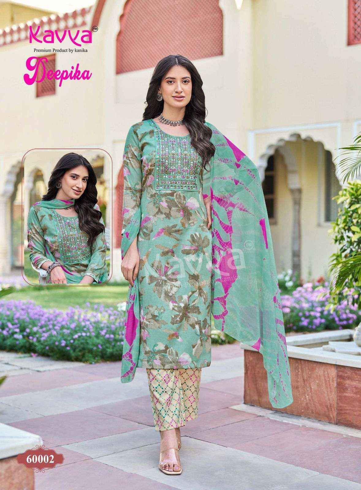 Kavya Deepika Vol 60 Readymade Fancy 3 Pec Set Wholesale Rate ( 10 Pcs Catalog )