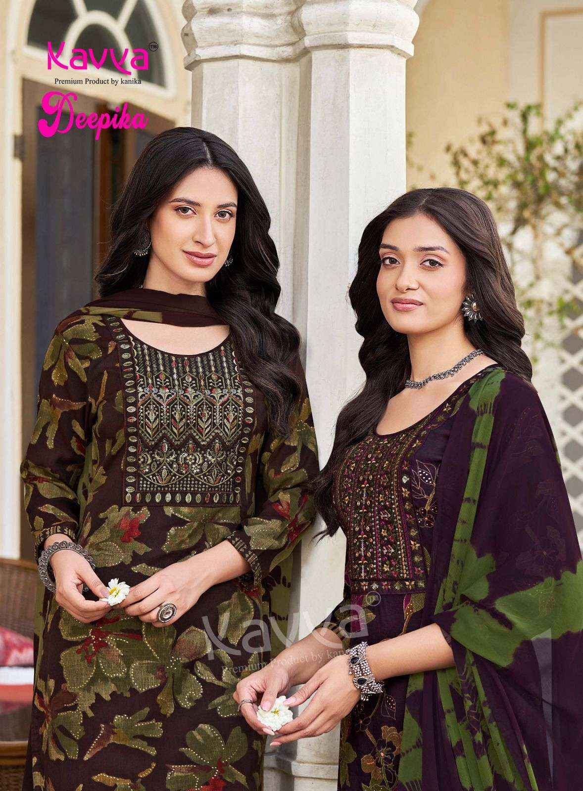 Kavya Deepika Vol 60 Readymade Fancy 3 Pec Set Wholesale Rate ( 10 Pcs Catalog )