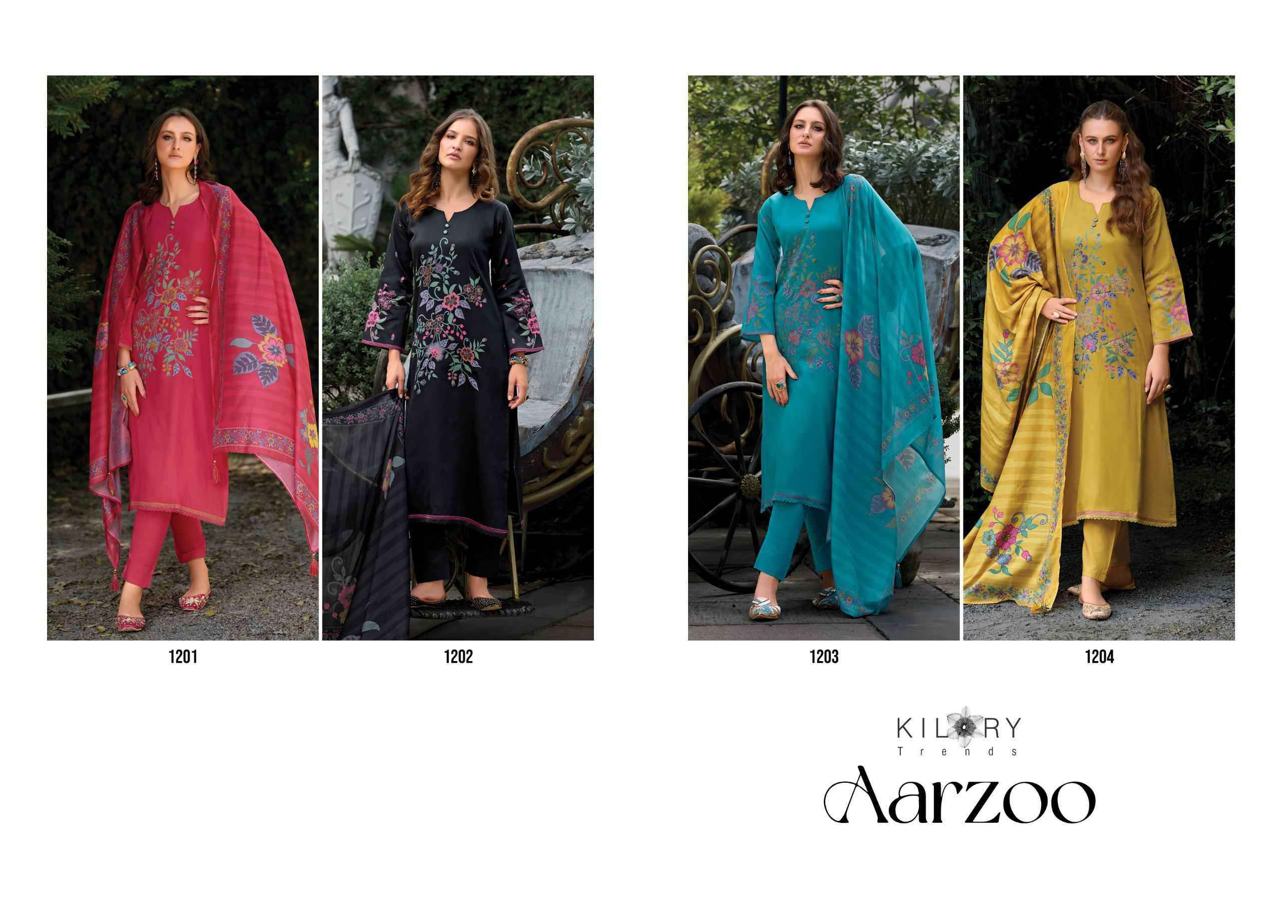 Kilory Aarzoo Pure Jam Cotton Dress Material Wholesale Price Surat ( 4 Pcs Catalogue )