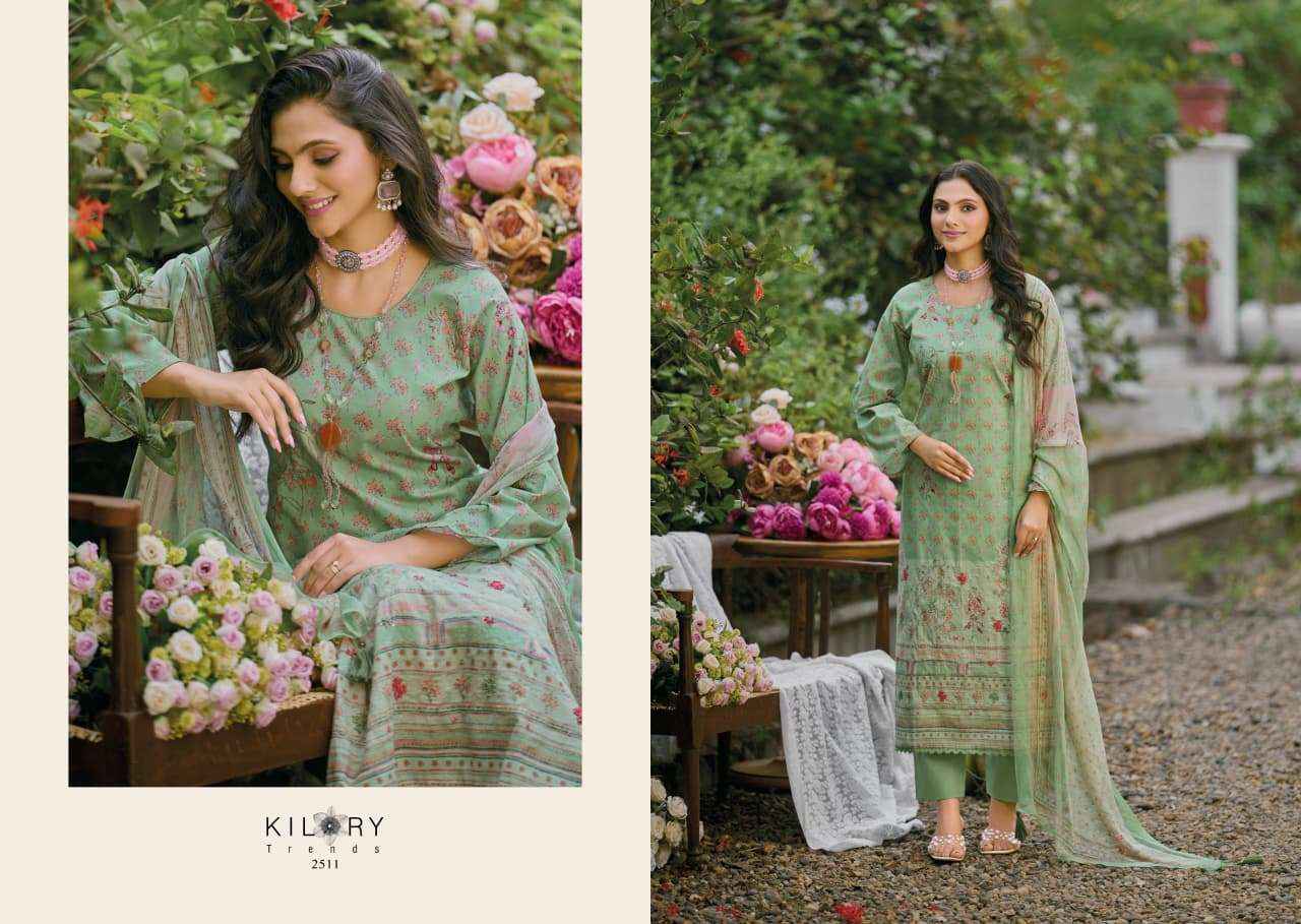 Kilory Lumora Pure Lawn Cotton Fancy Salwar Kameez Wholesale Rate ( 6 Pcs Catalog )