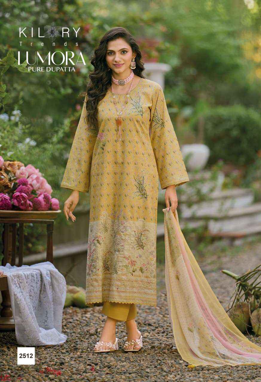 Kilory Lumora Pure Lawn Cotton Fancy Salwar Kameez Wholesale Rate ( 6 Pcs Catalog )