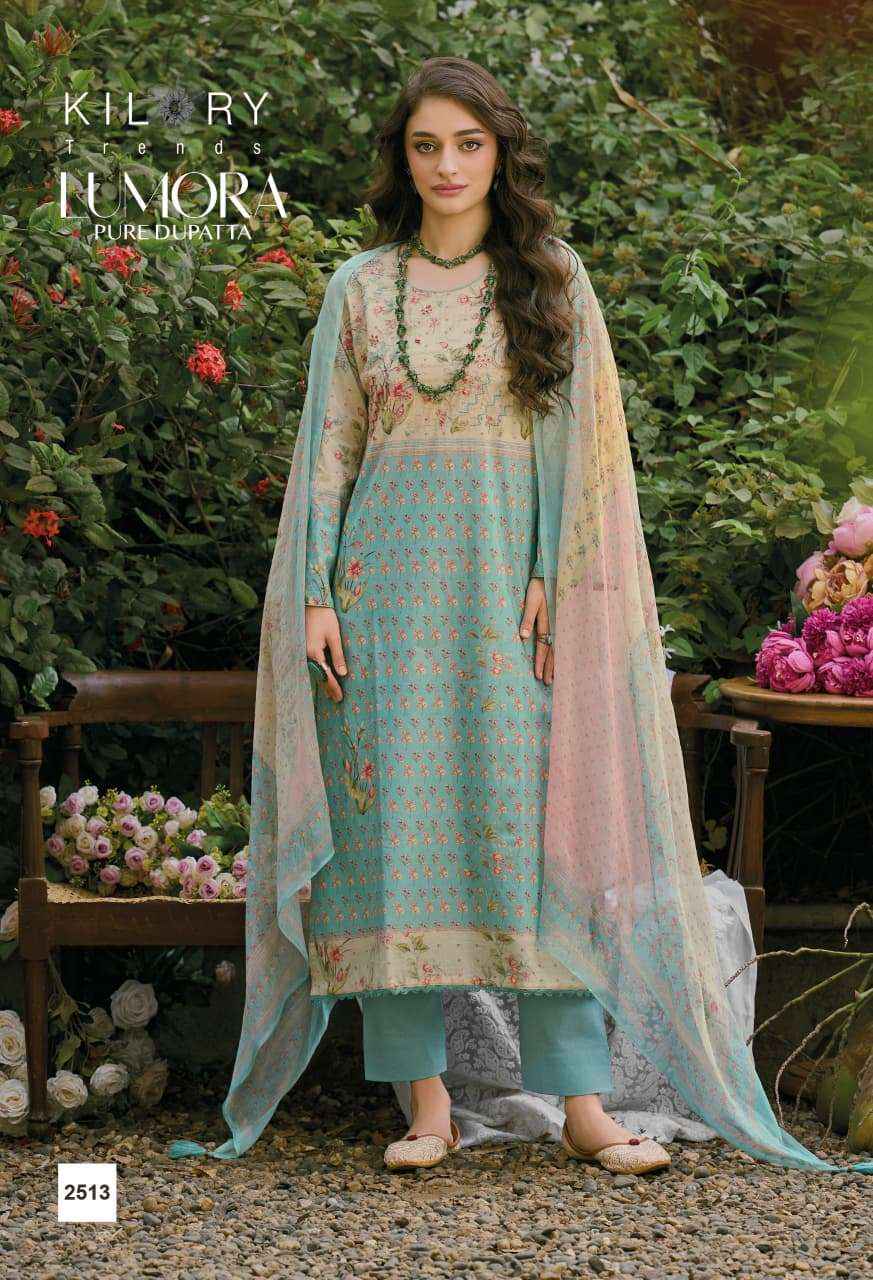Kilory Lumora Pure Lawn Cotton Fancy Salwar Kameez Wholesale Rate ( 6 Pcs Catalog )