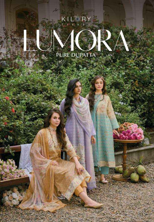 Kilory Lumora Pure Lawn Cotton Fancy Salwar Kameez Wholesale Rate ( 6 Pcs Catalog )