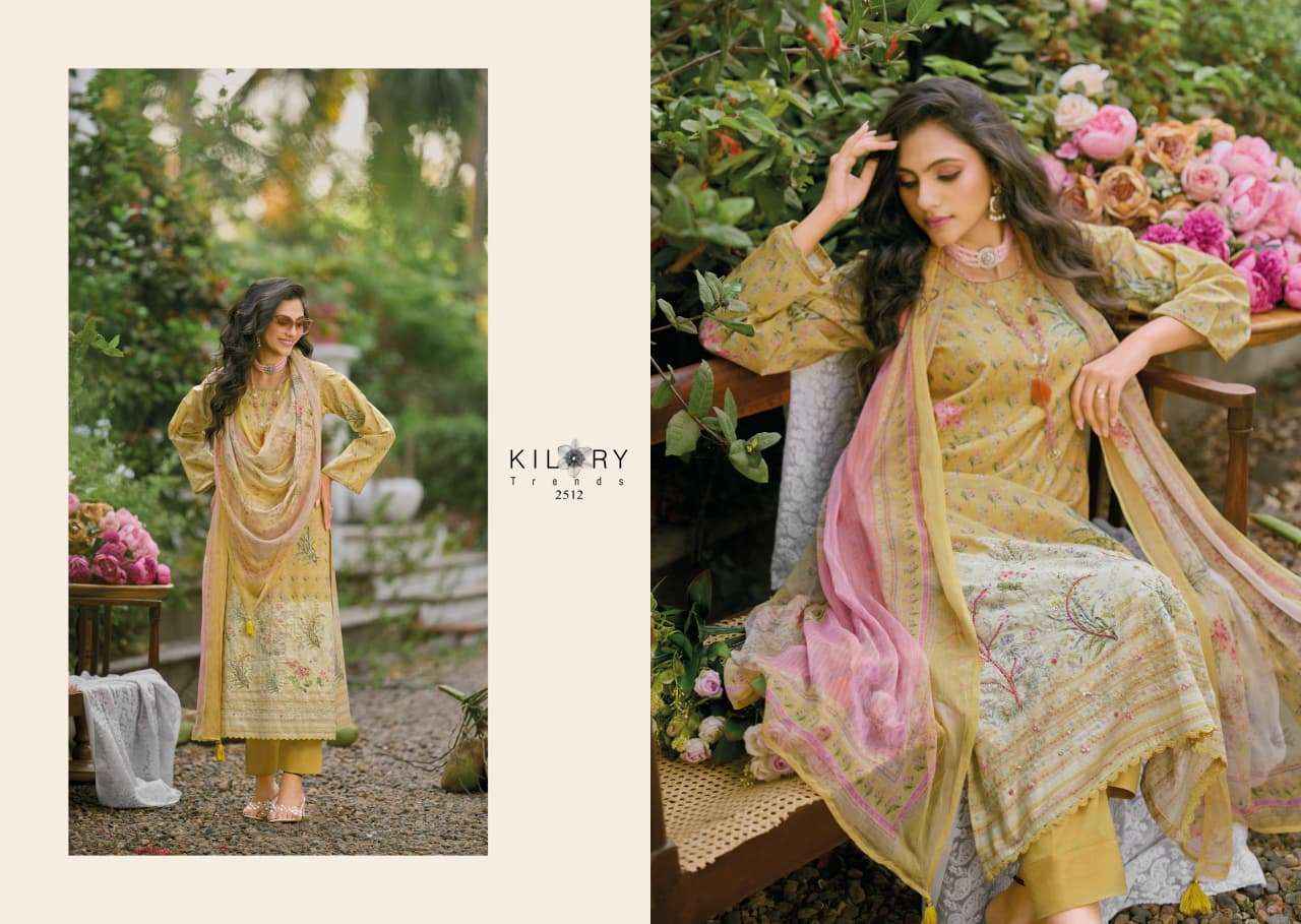 Kilory Lumora Pure Lawn Cotton Fancy Salwar Kameez Wholesale Rate ( 6 Pcs Catalog )