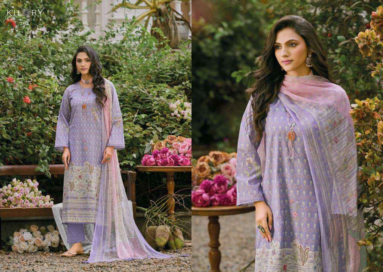 Kilory Lumora Pure Lawn Cotton Fancy Salwar Kameez Wholesale Rate ( 6 Pcs Catalog )