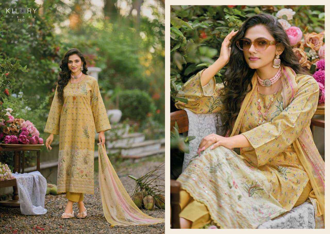 Kilory Lumora Pure Lawn Cotton Fancy Salwar Kameez Wholesale Rate ( 6 Pcs Catalog )