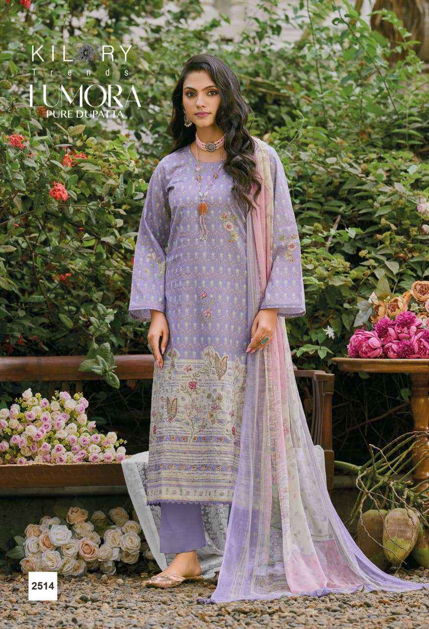 Kilory Lumora Pure Lawn Cotton Fancy Salwar Kameez Wholesale Rate ( 6 Pcs Catalog )