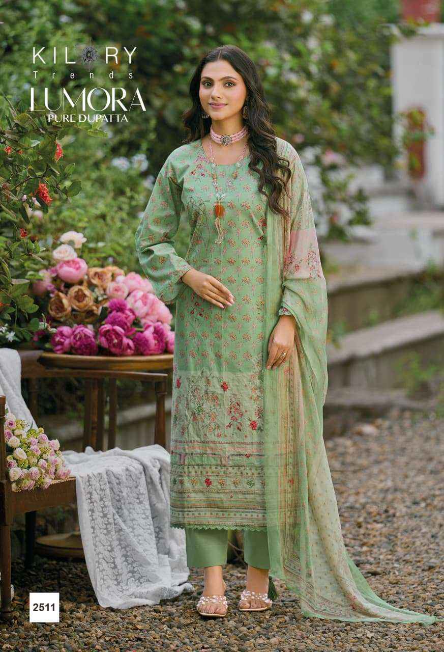 Kilory Lumora Pure Lawn Cotton Fancy Salwar Kameez Wholesale Rate ( 6 Pcs Catalog )