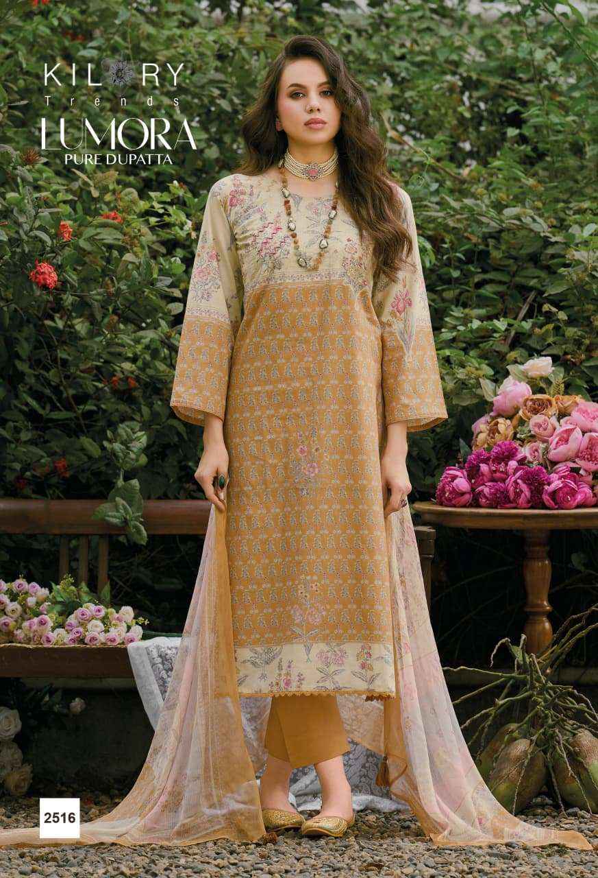 Kilory Lumora Pure Lawn Cotton Fancy Salwar Kameez Wholesale Rate ( 6 Pcs Catalog )