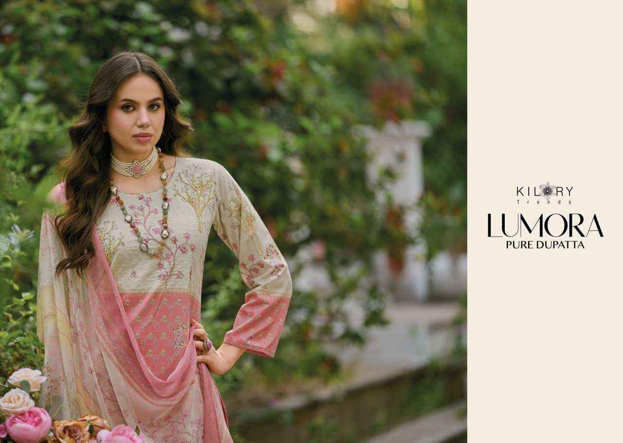 Kilory Lumora Pure Lawn Cotton Fancy Salwar Kameez Wholesale Rate ( 6 Pcs Catalog )
