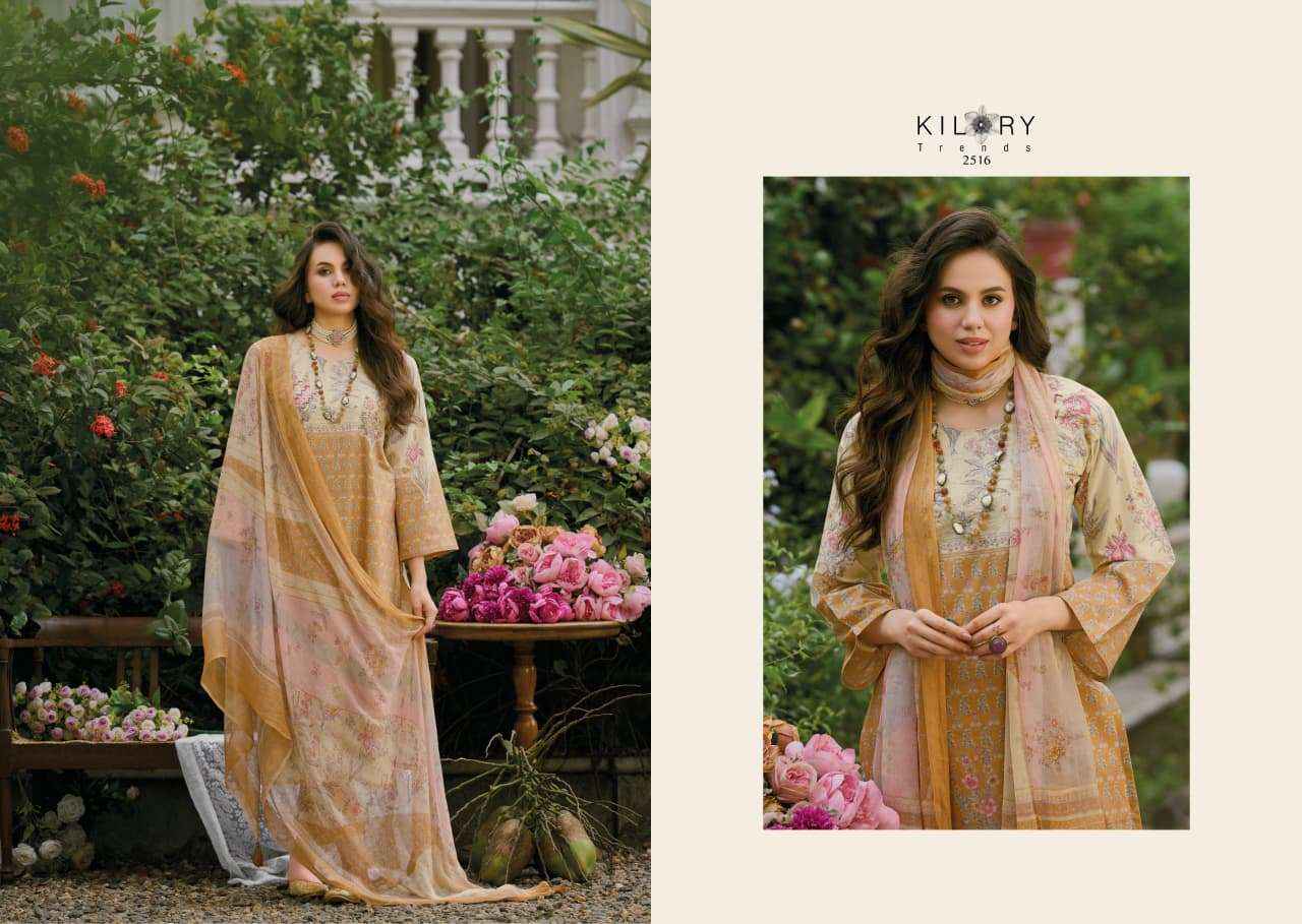 Kilory Lumora Pure Lawn Cotton Fancy Salwar Kameez Wholesale Rate ( 6 Pcs Catalog )