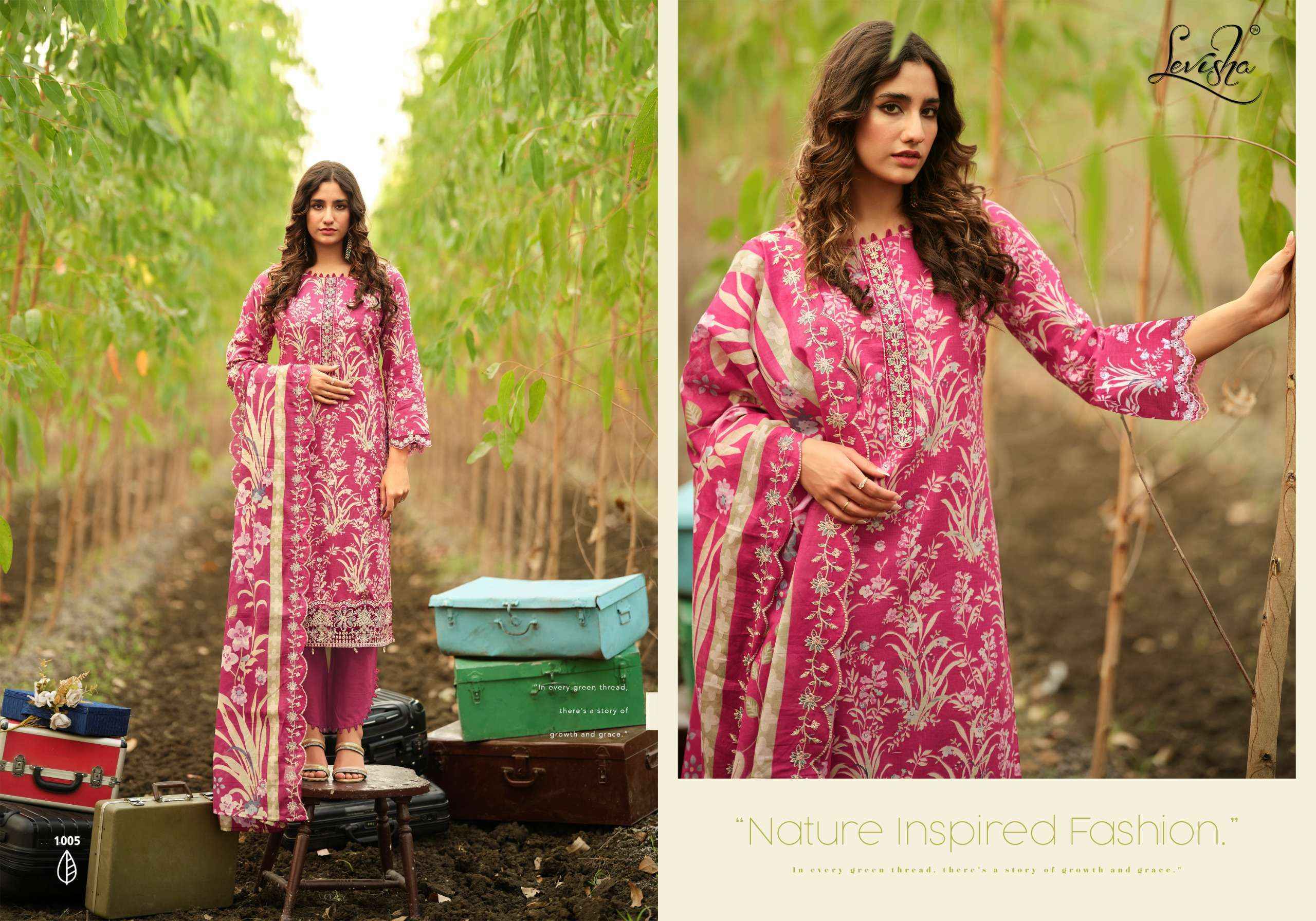 Levisha Humdum Cambric Cotton Salwar Kameez Wholesale Rate ( 6 Pcs Catalog )