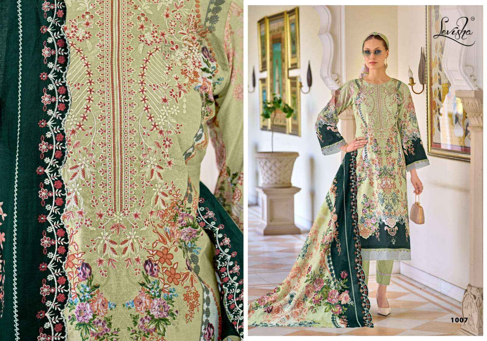 Levisha Needal Wonder Nx Cotton Pakistani Style Salwar Kameez Wholesale Rate ( 8 Pcs Catalog )